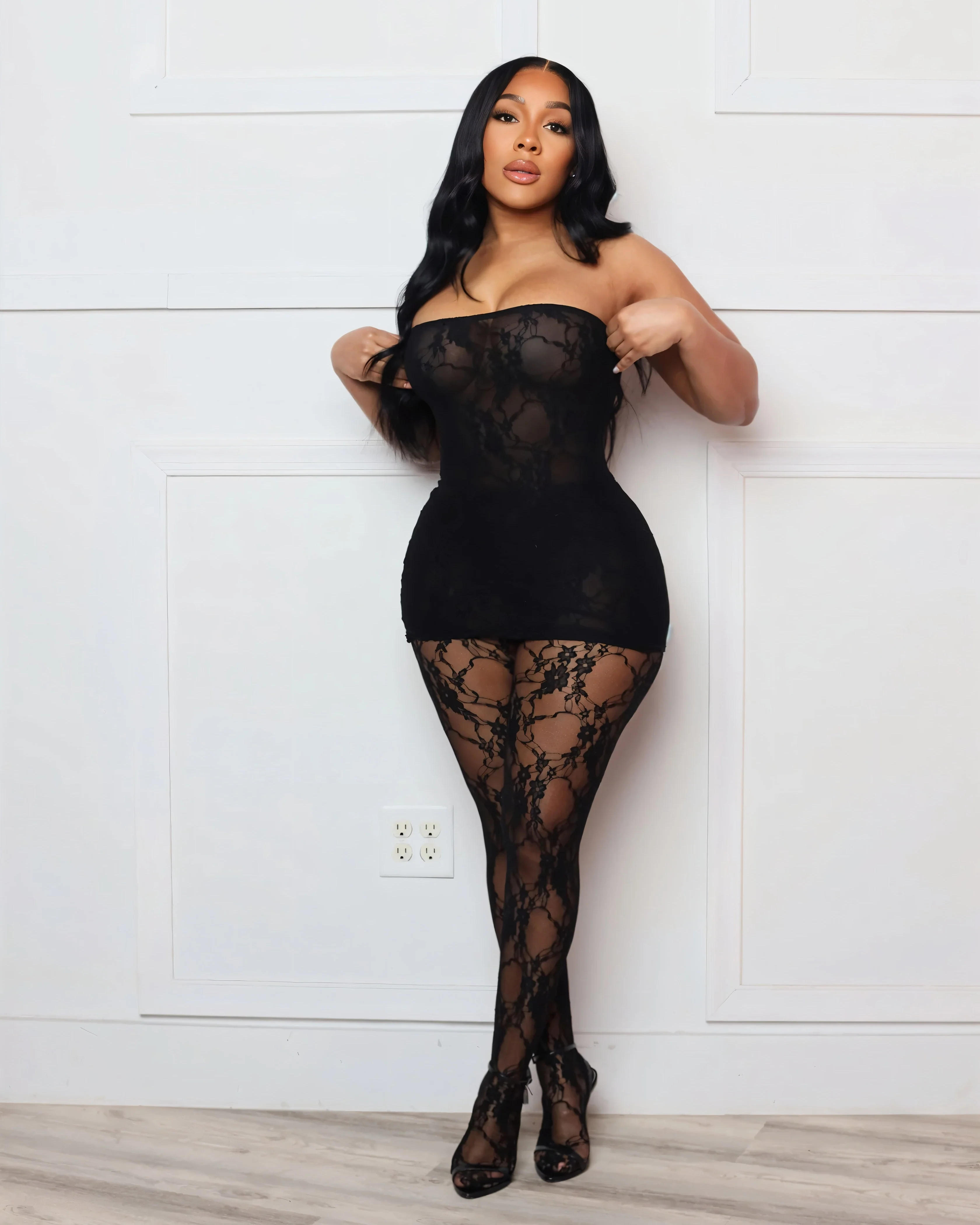 NATASHA Mini Dress & Tights Set - Image 6