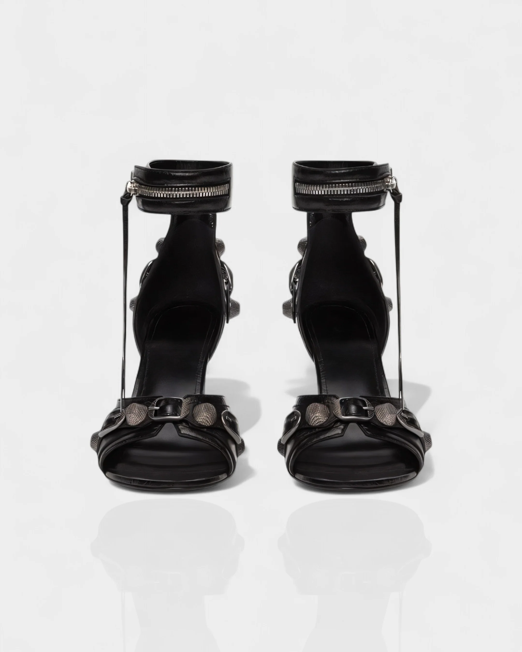 PALISSE Buckle Detail Stiletto Heels - Image 19