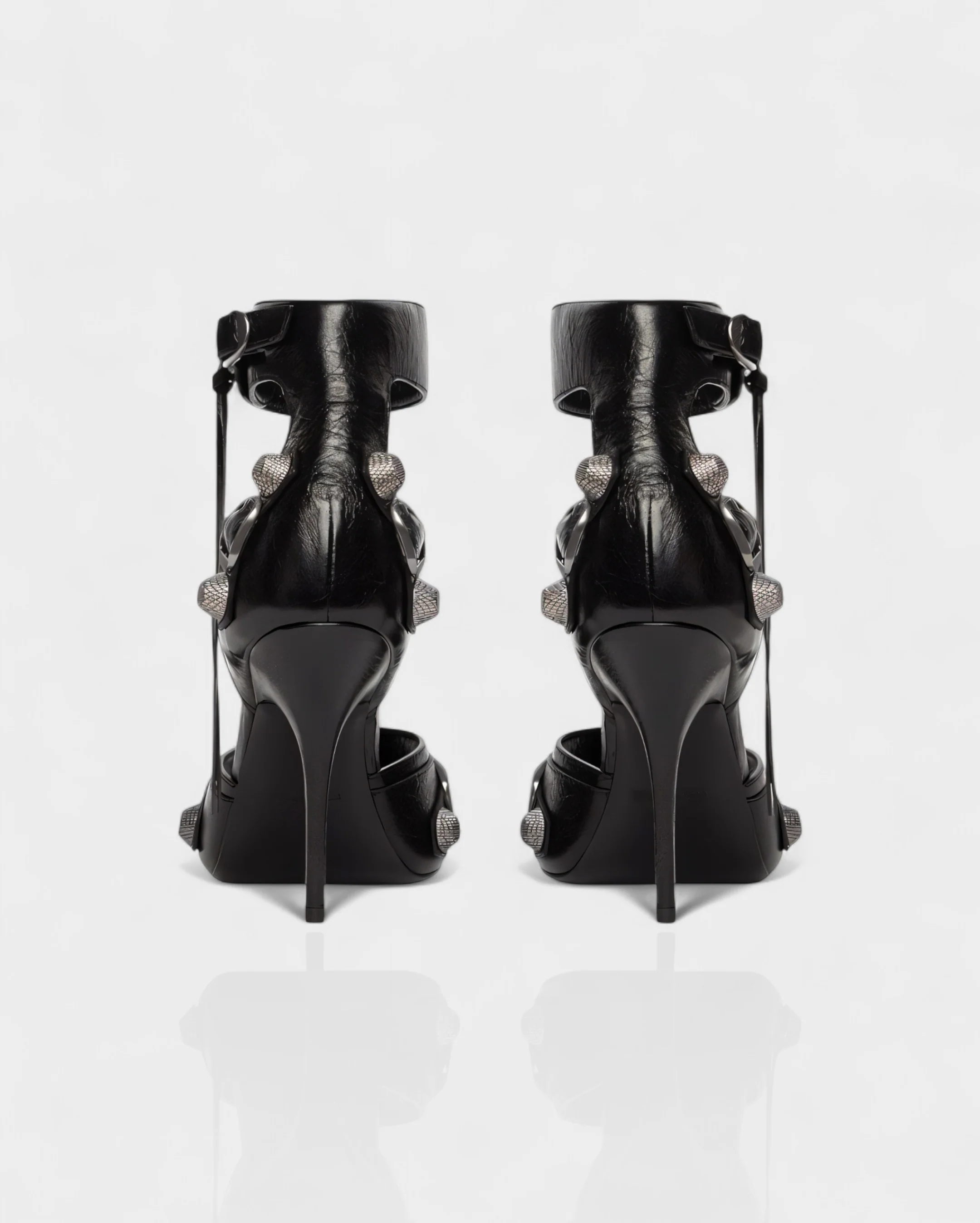 PALISSE Buckle Detail Stiletto Heels - Image 20