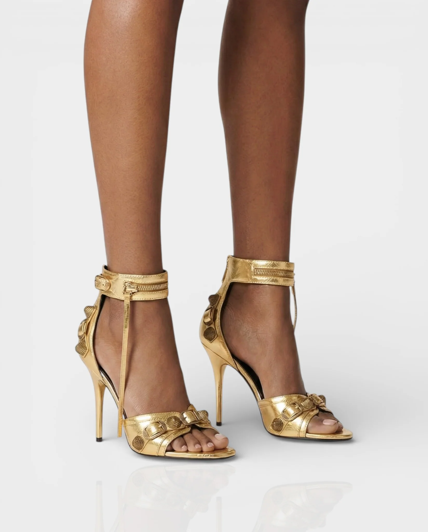 PALISSE Buckle Detail Stiletto Heels - Image 22