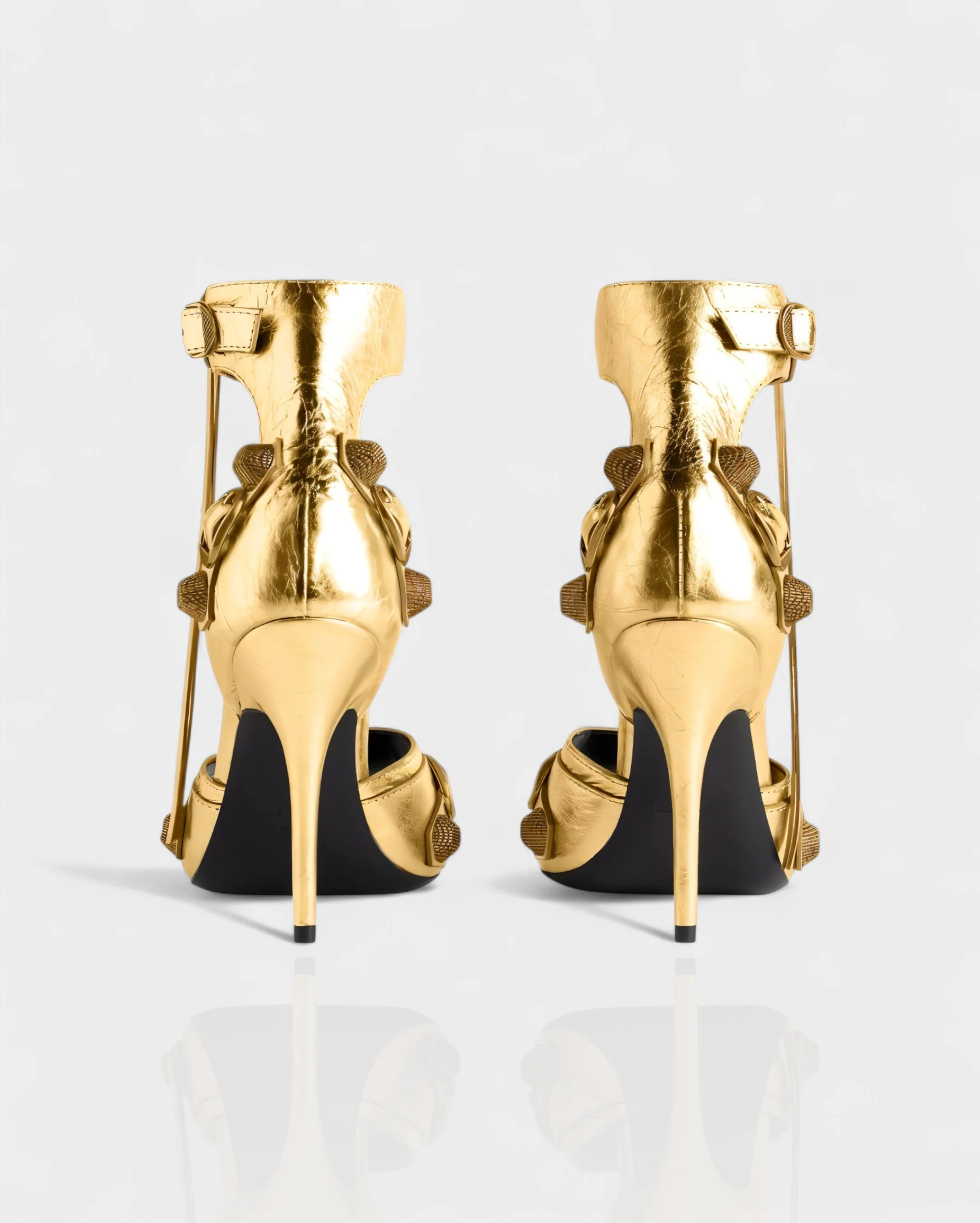 PALISSE Buckle Detail Stiletto Heels - Image 27