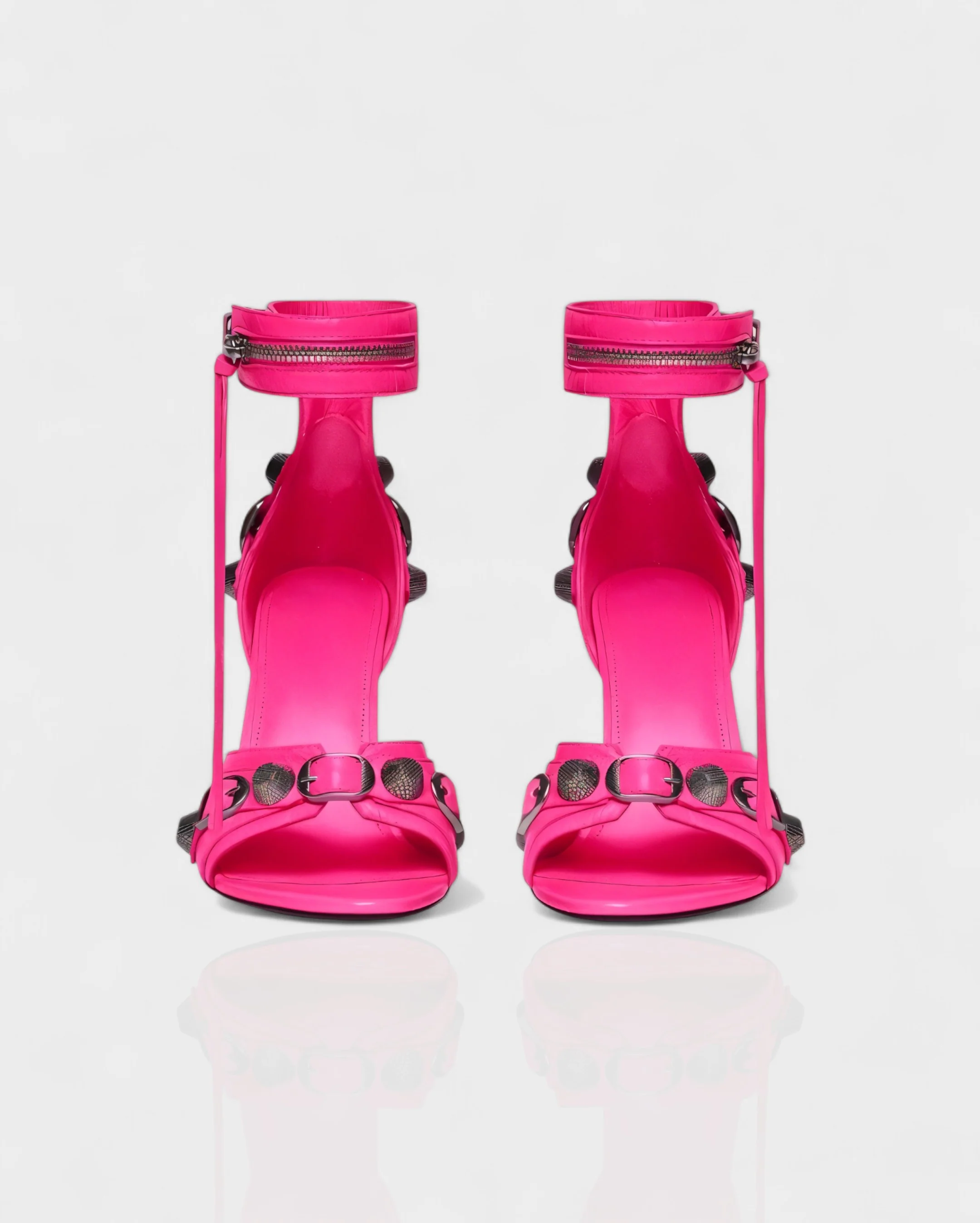 PALISSE Buckle Detail Stiletto Heels - Image 33