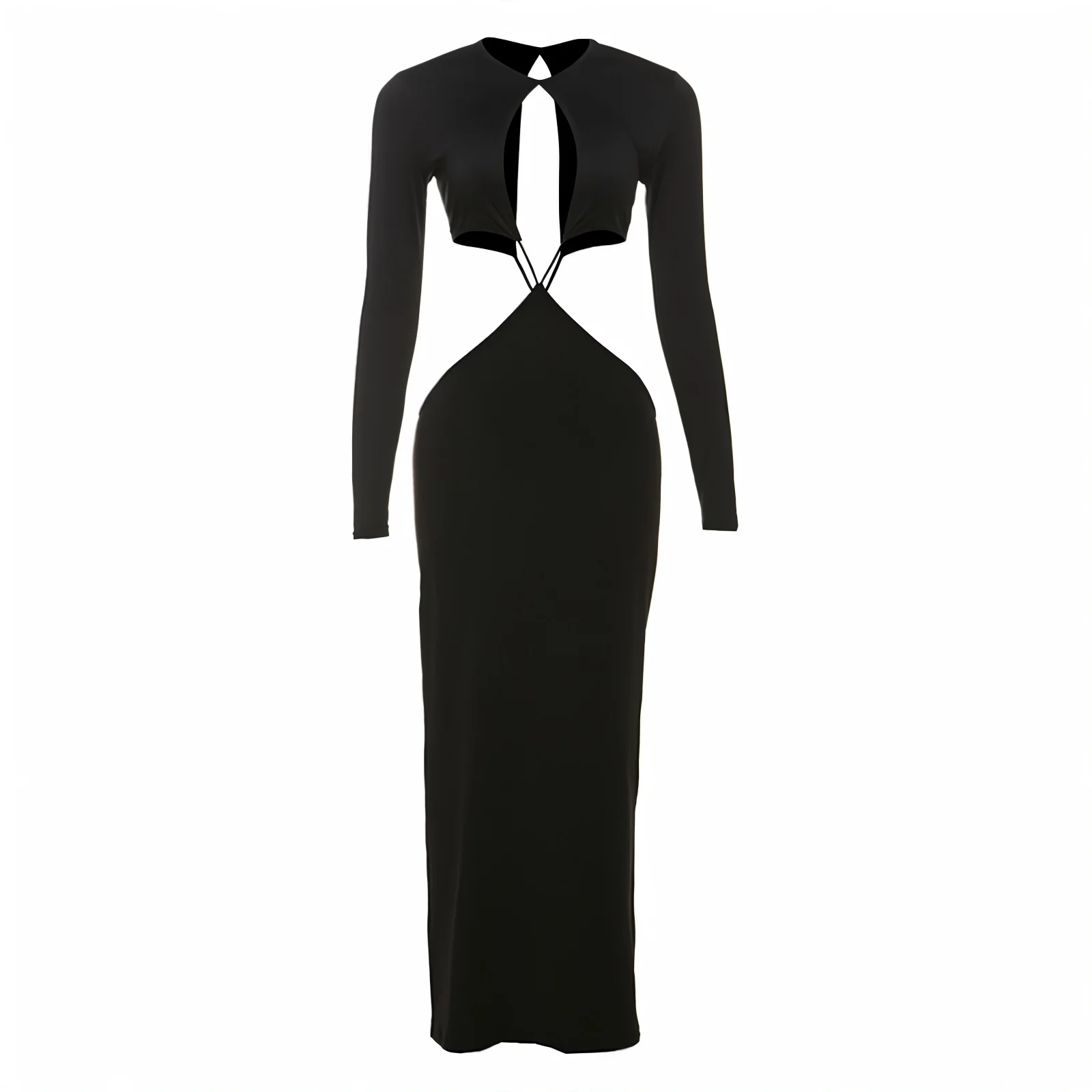 PARKER Long Sleeve Cut-out Maxi Dress - Image 5