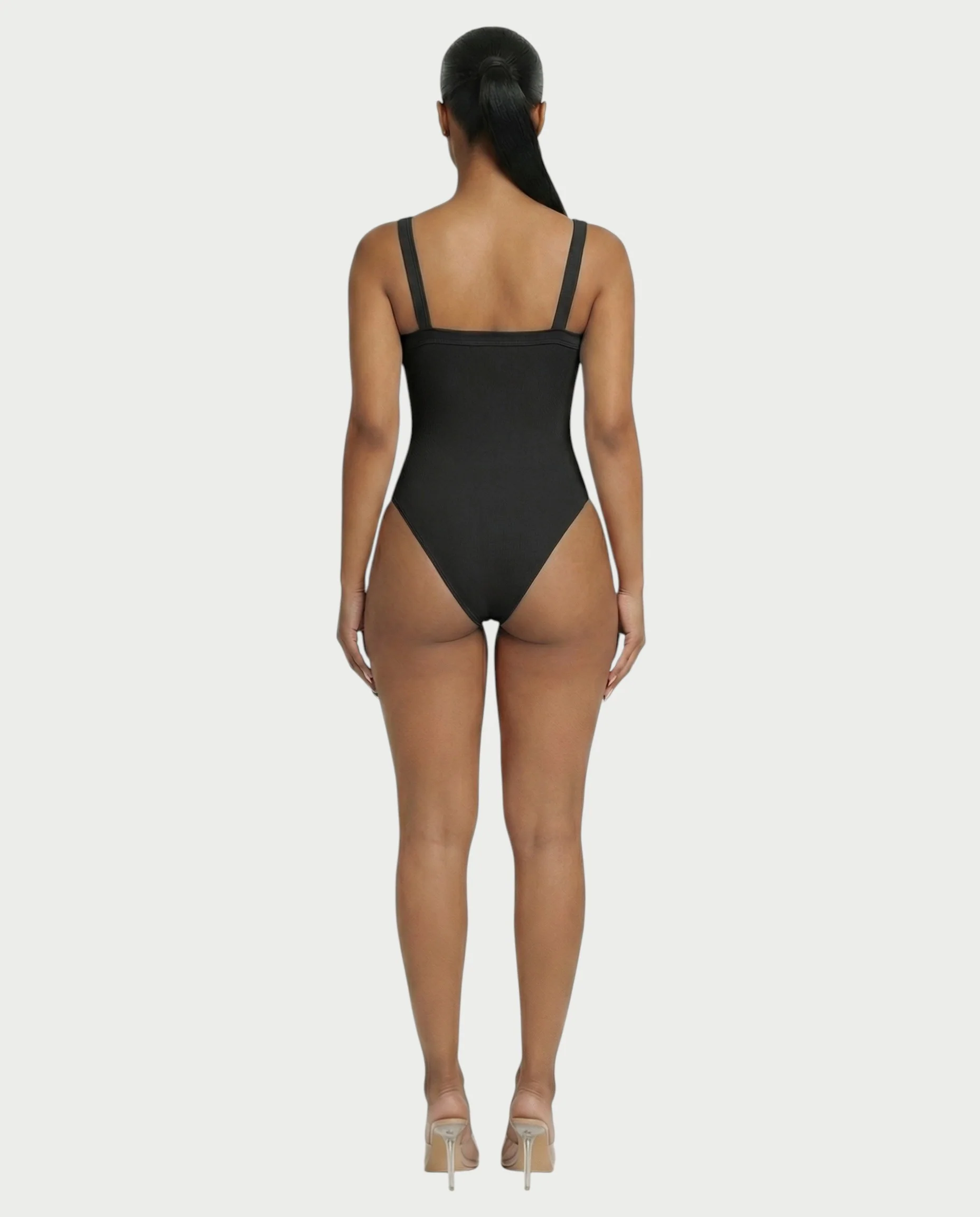 Ribbed High-Cut Tank Bodysuit - Image 10