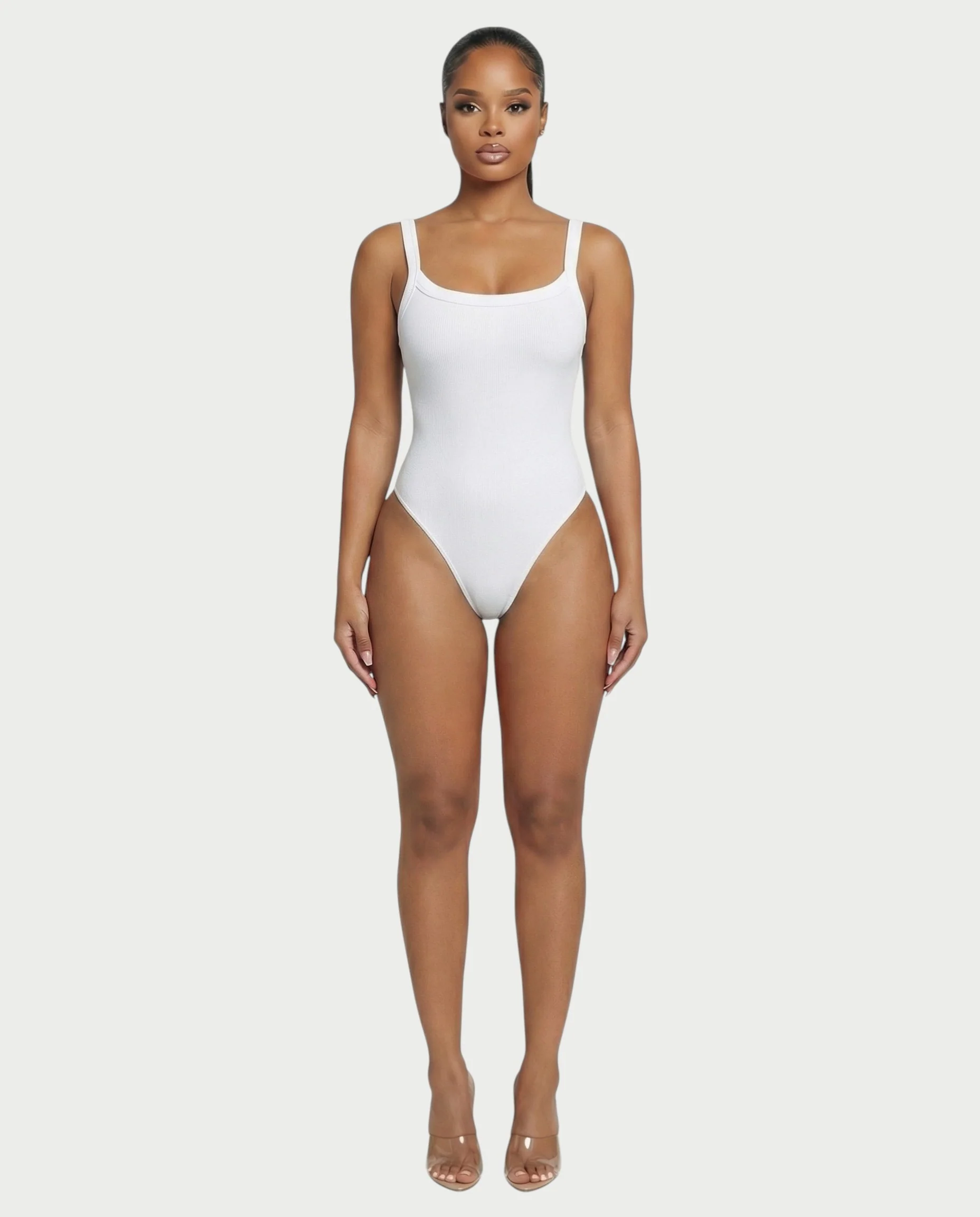 Ribbed High-Cut Tank Bodysuit - Image 14
