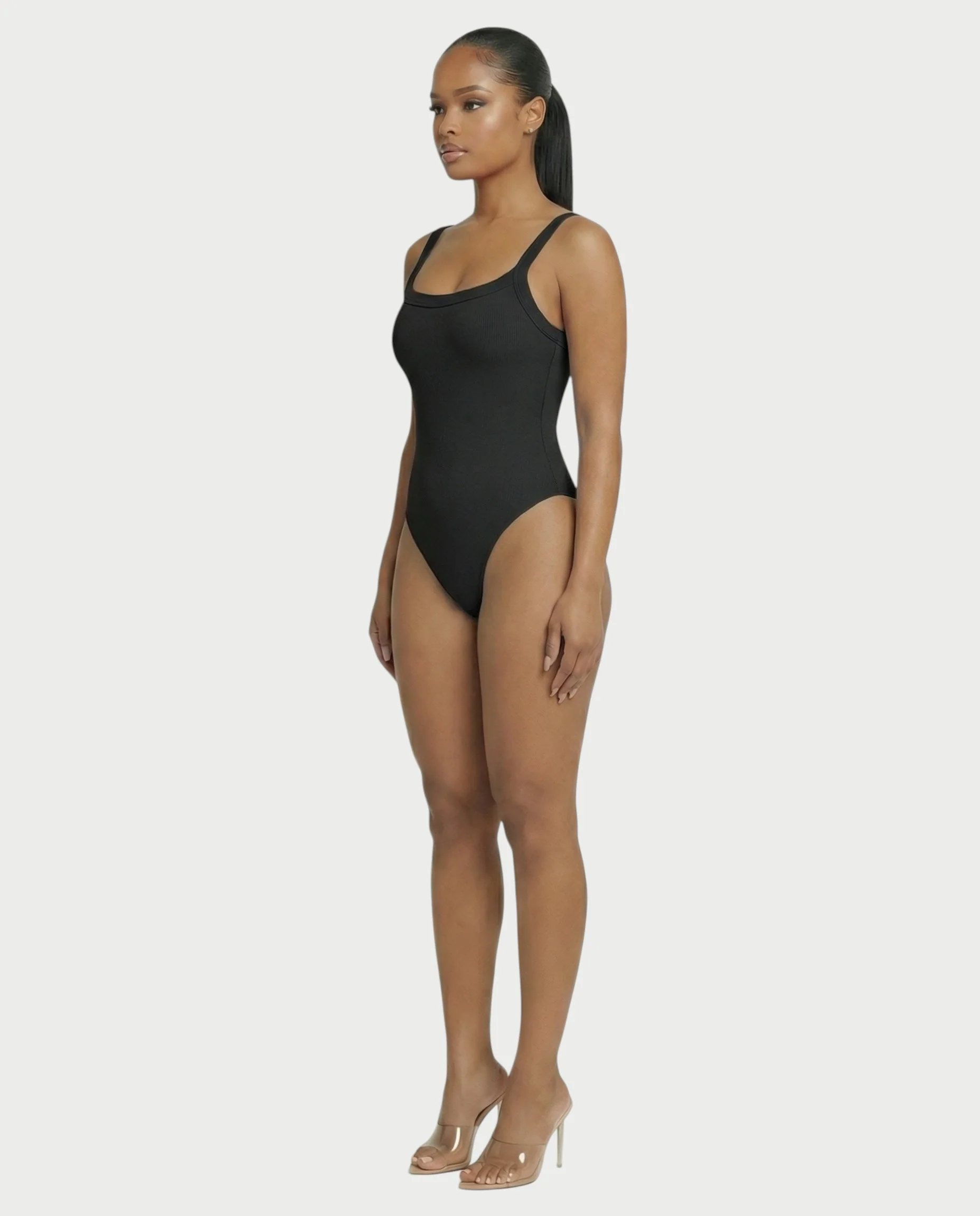 Ribbed High-Cut Tank Bodysuit - Image 8