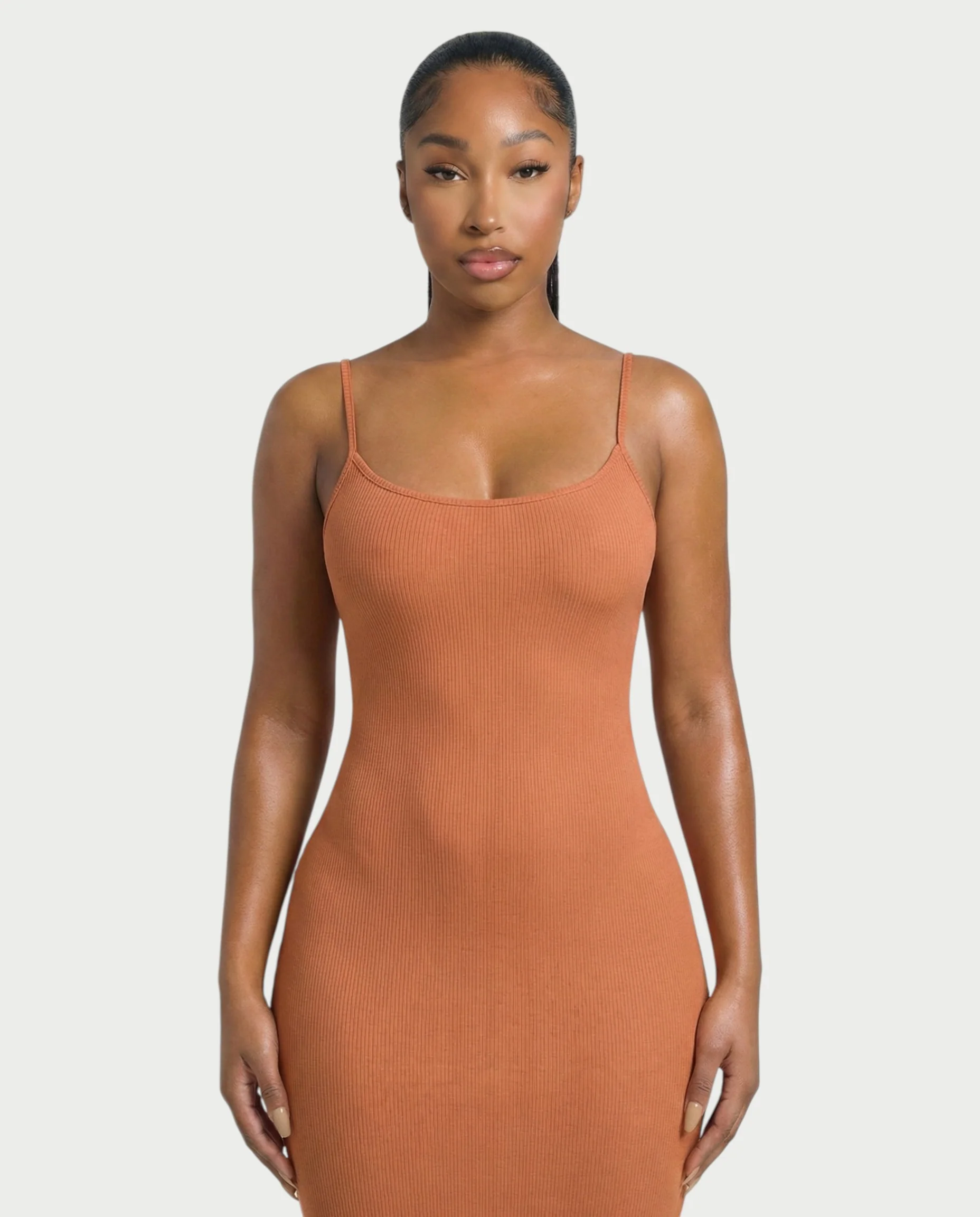 Ribbed Spaghetti Strap Maxi Dress - Image 14