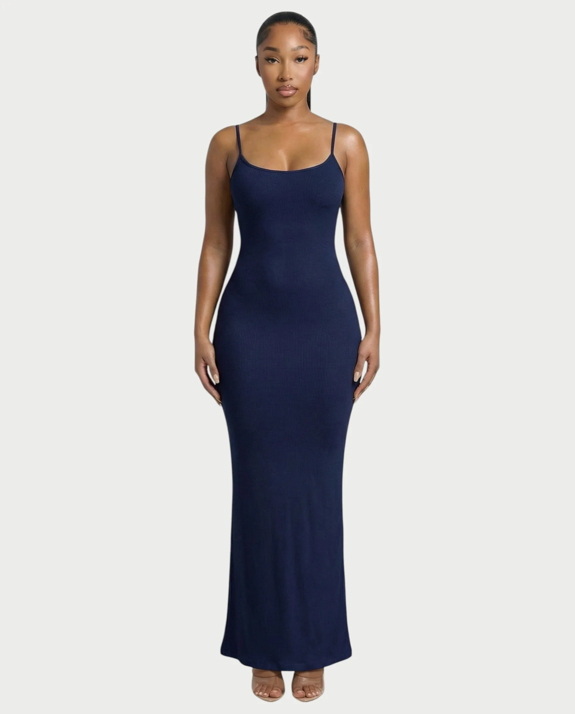 Ribbed Spaghetti Strap Maxi Dress - Image 16