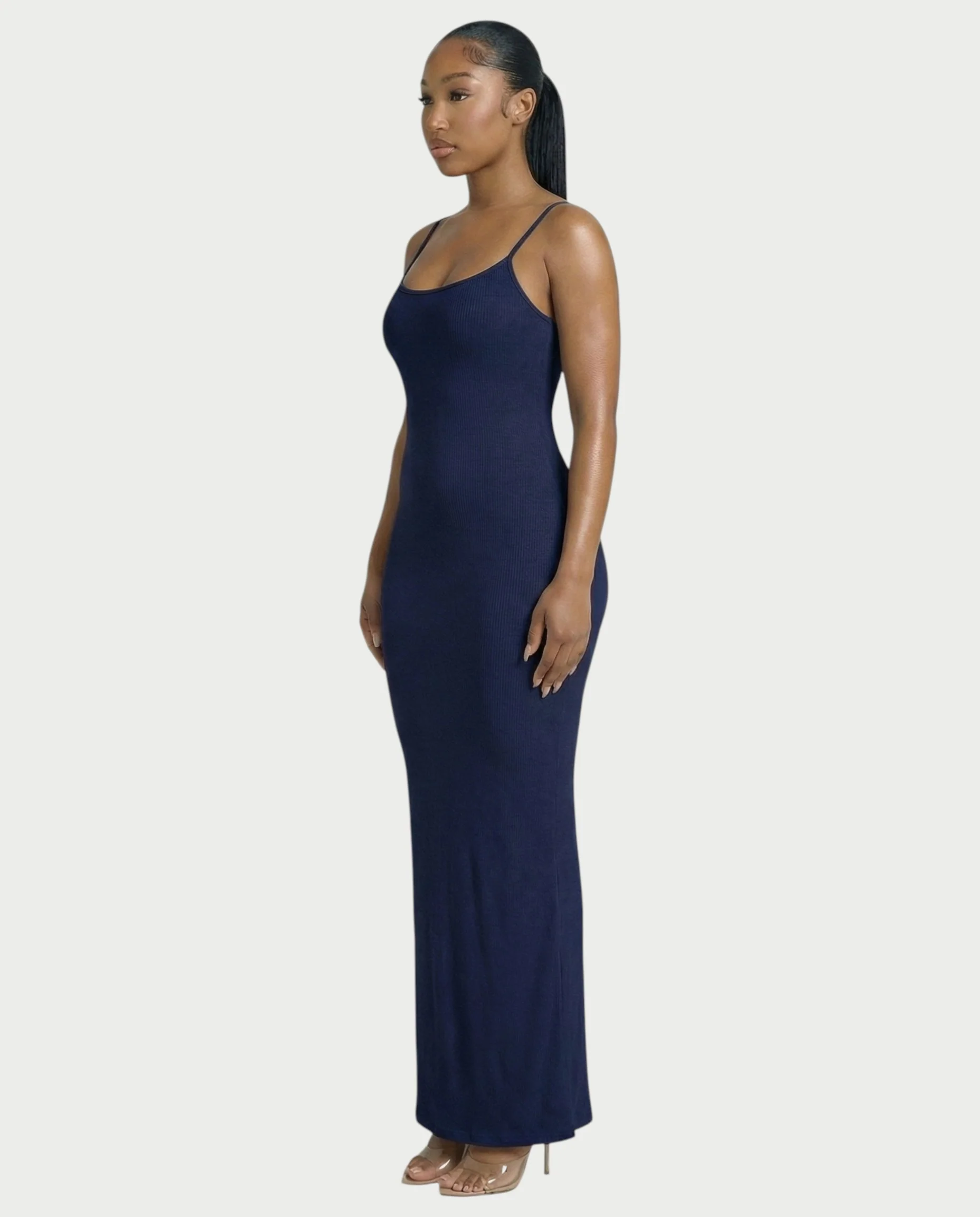 Ribbed Spaghetti Strap Maxi Dress - Image 18