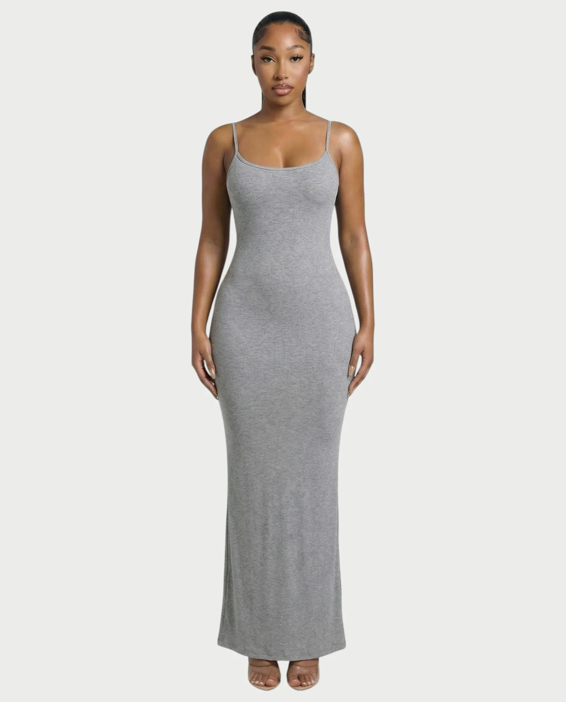 Ribbed Spaghetti Strap Maxi Dress - Image 21