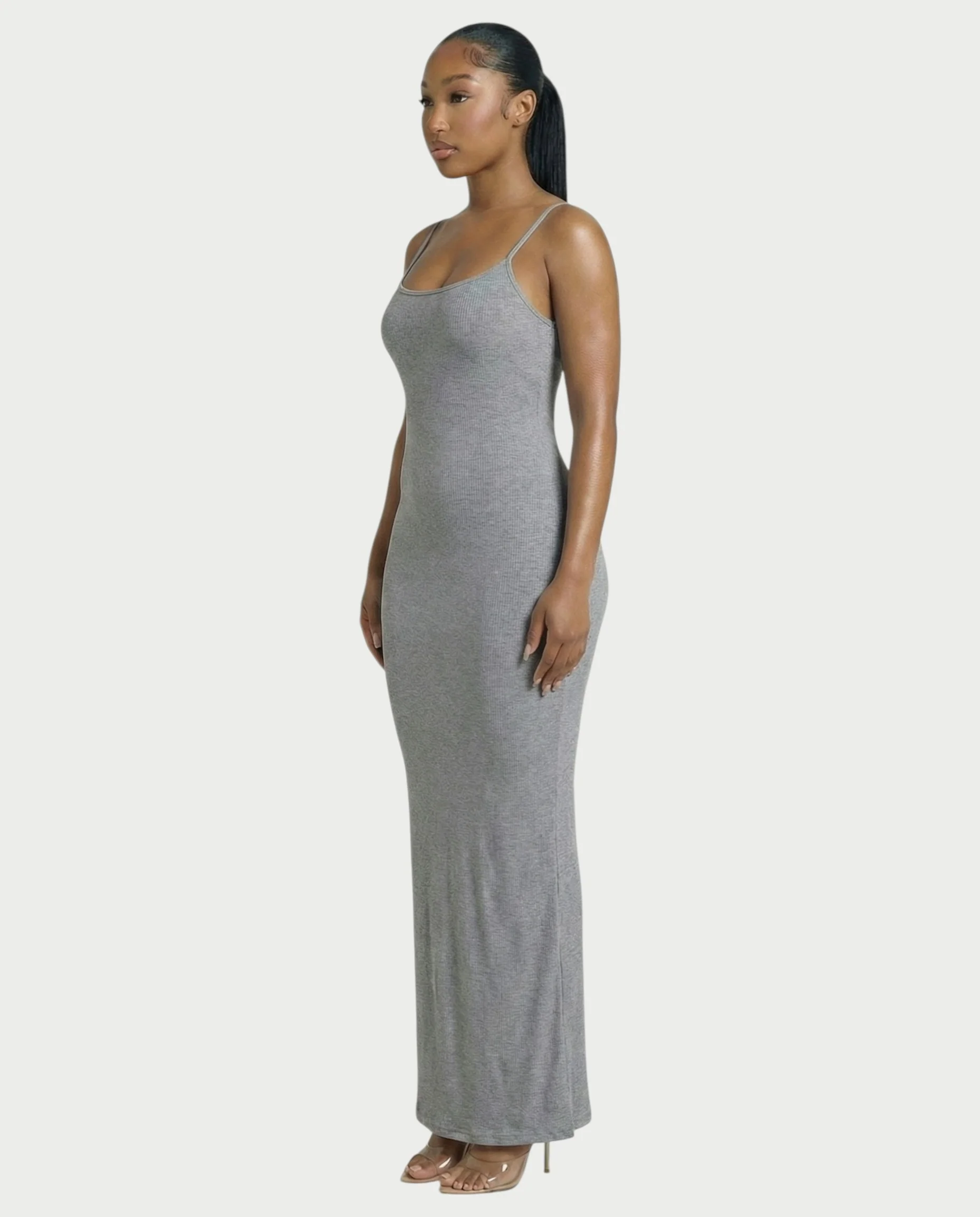 Ribbed Spaghetti Strap Maxi Dress - Image 23