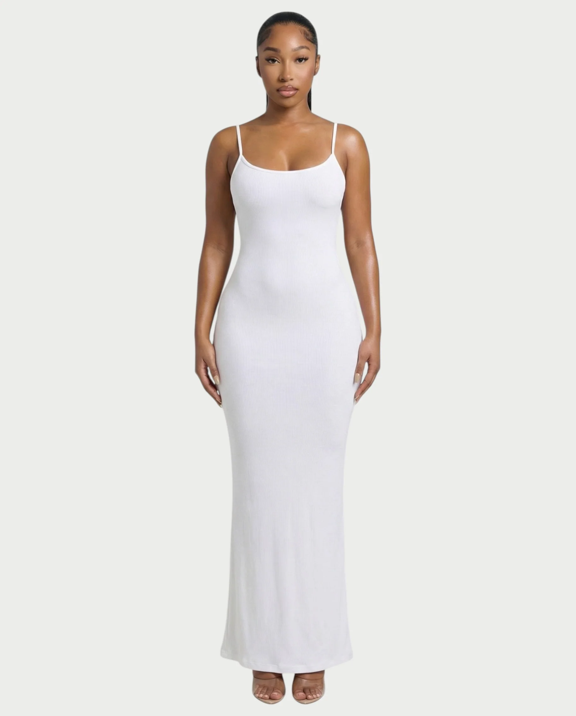 Ribbed Spaghetti Strap Maxi Dress - Image 6