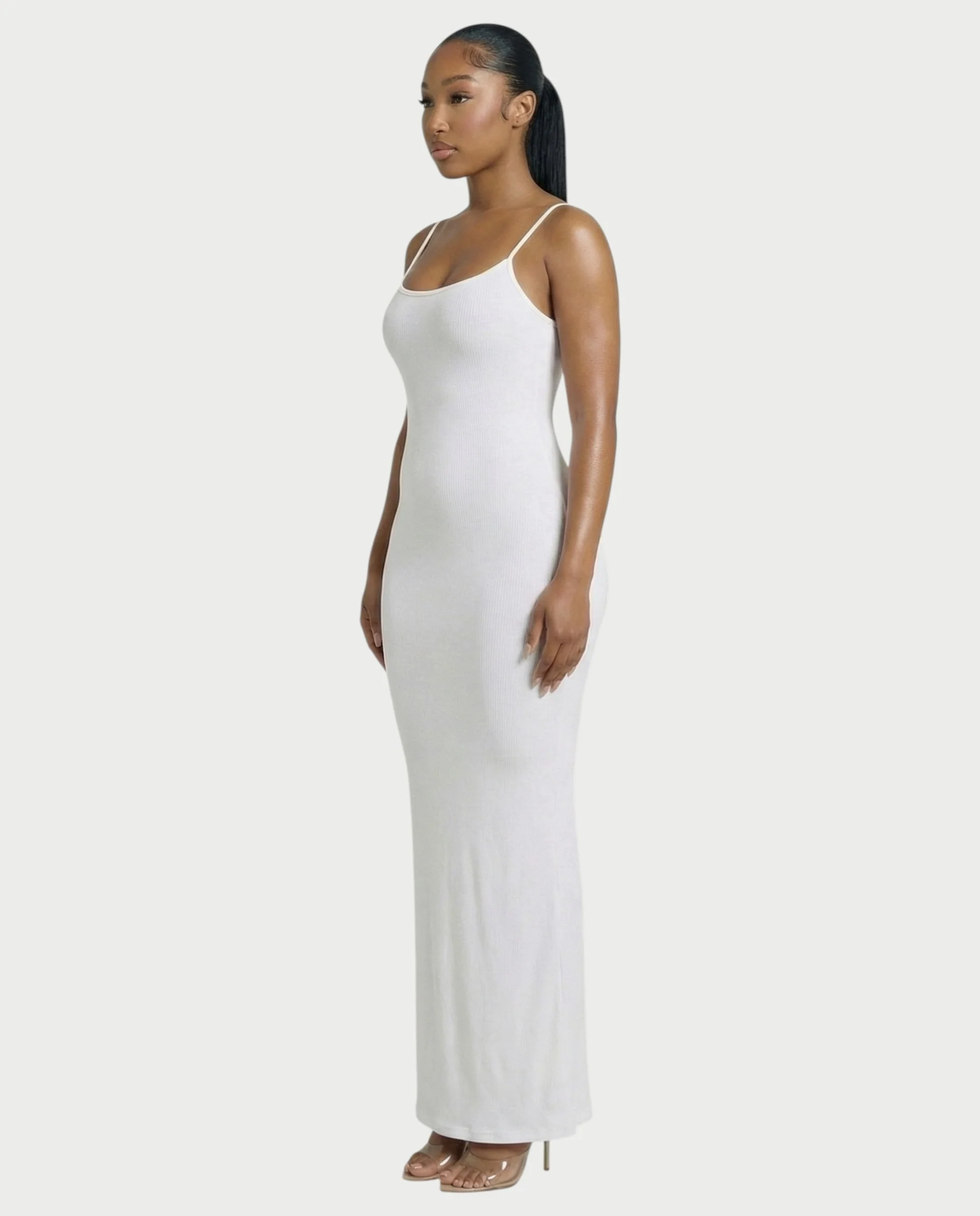 Ribbed Spaghetti Strap Maxi Dress - Image 8