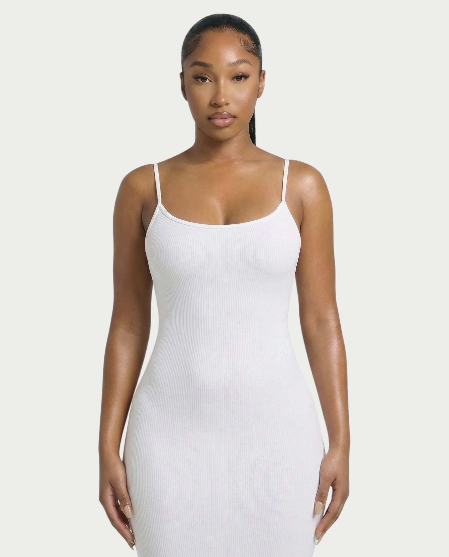 Ribbed Spaghetti Strap Maxi Dress - Image 9