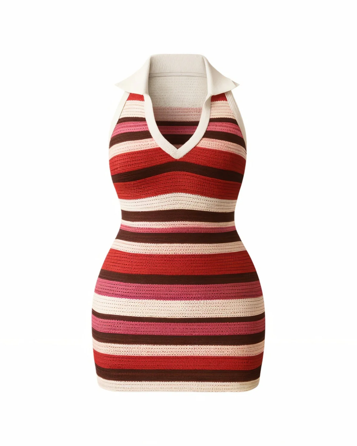 ROMANA Knit Crochet Halter Dress - Image 6