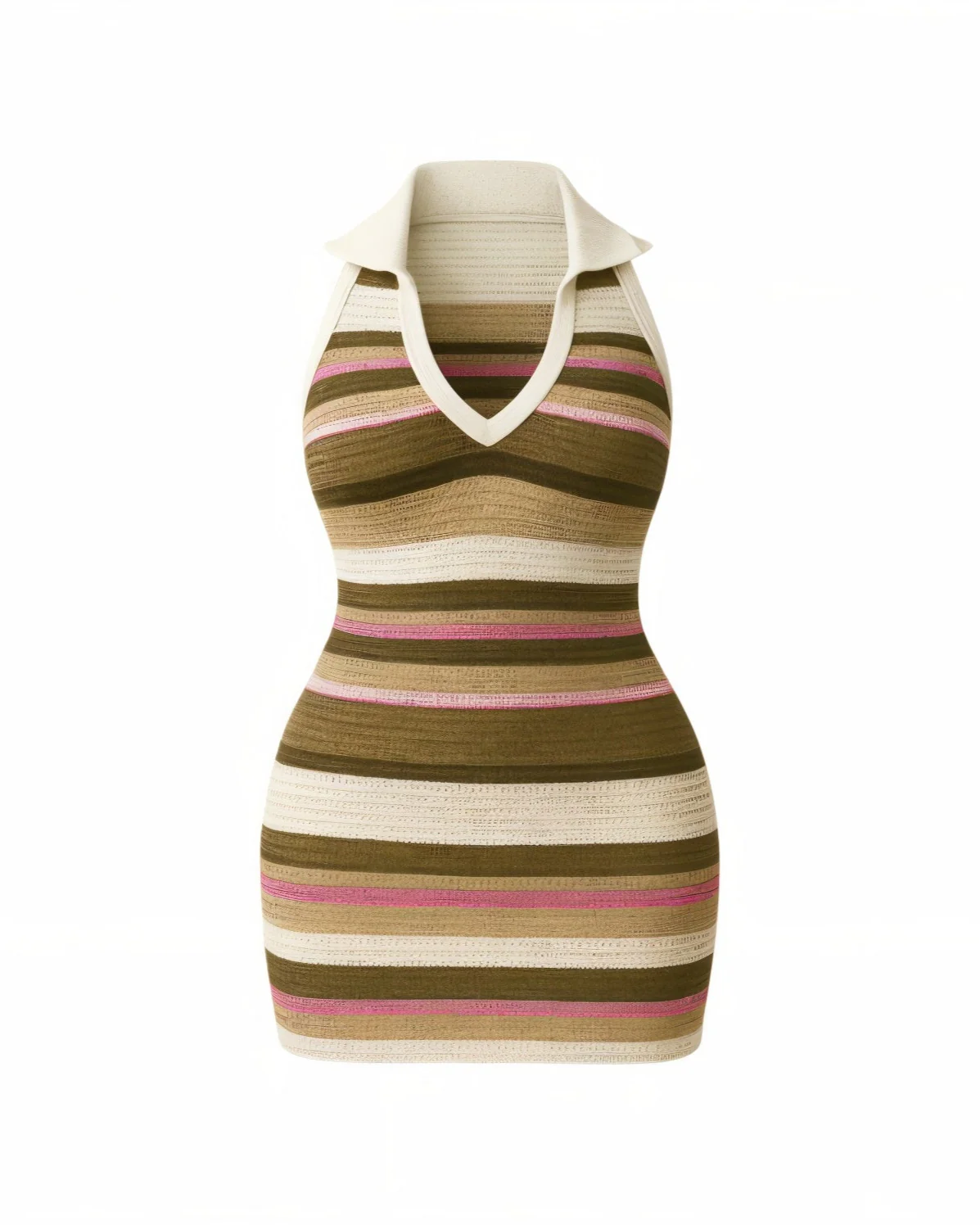 ROMANA Knit Crochet Halter Dress - Image 7