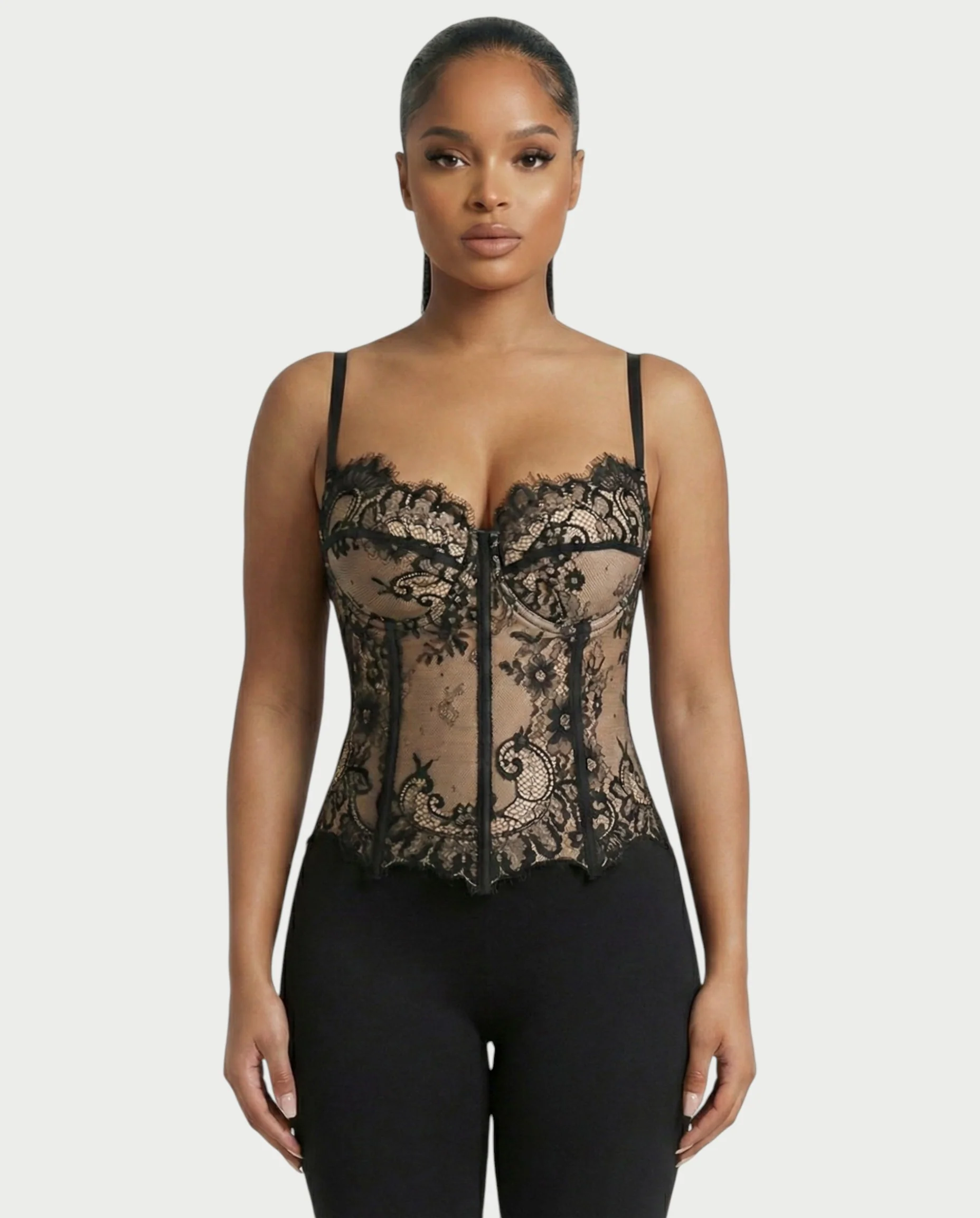 SAMIE Lace Corset Top - Image 4
