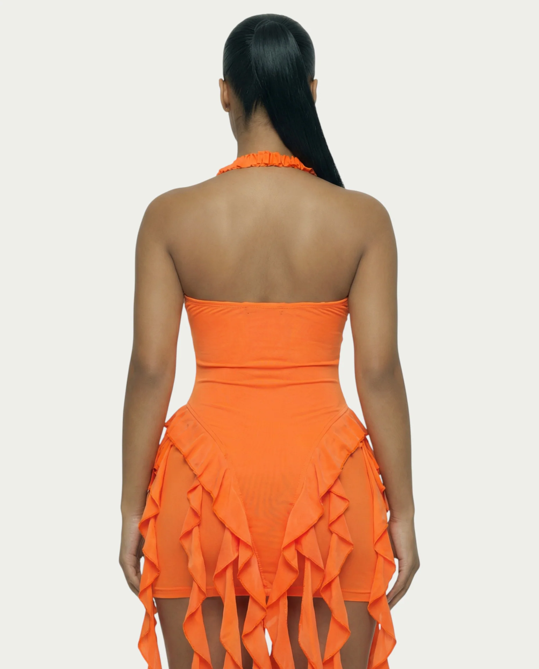 SANAI Ruffle Trim Mini Dress - Image 15