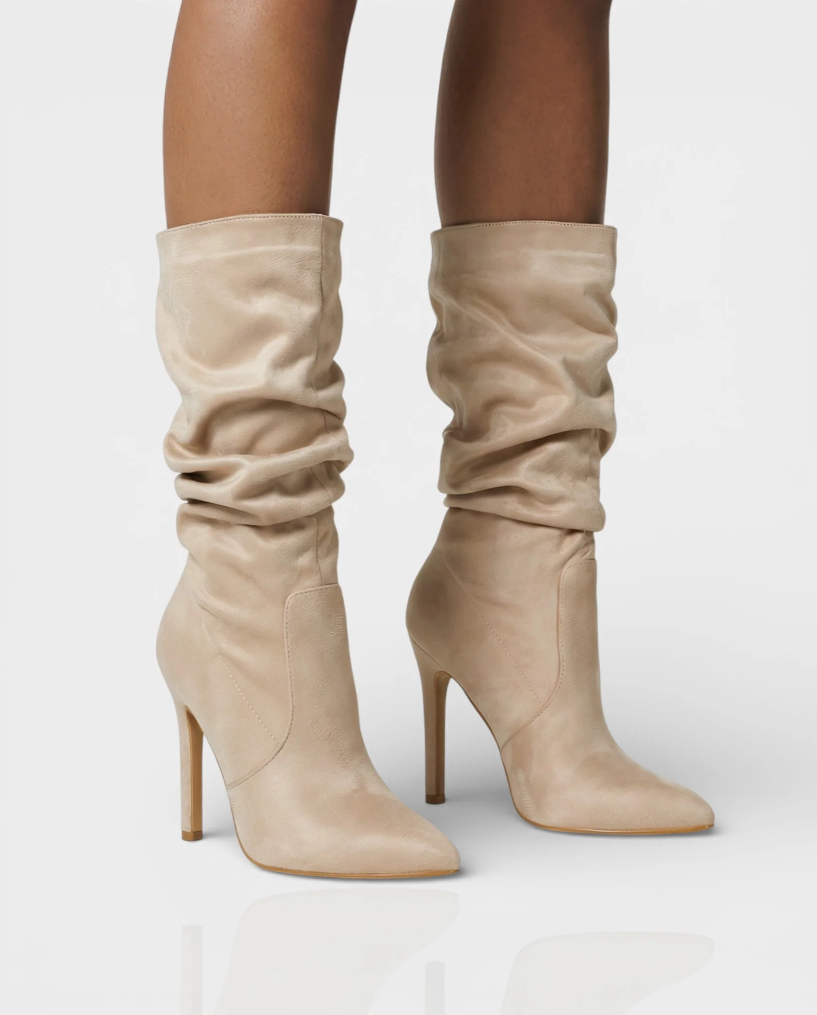 SANYA Slouchy Pointed-Toe Stiletto Boots - Image 11