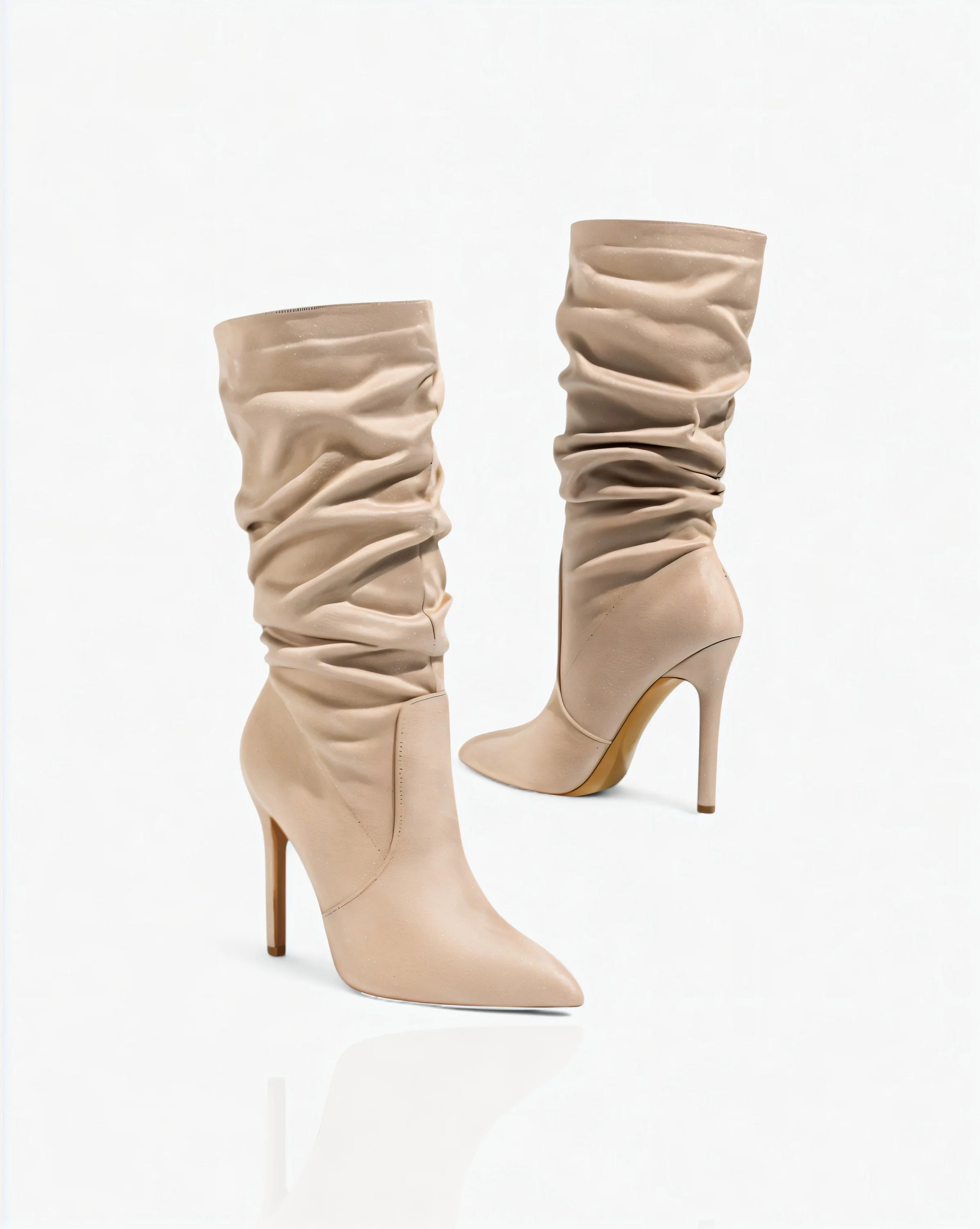 SANYA Slouchy Pointed-Toe Stiletto Boots - Image 13