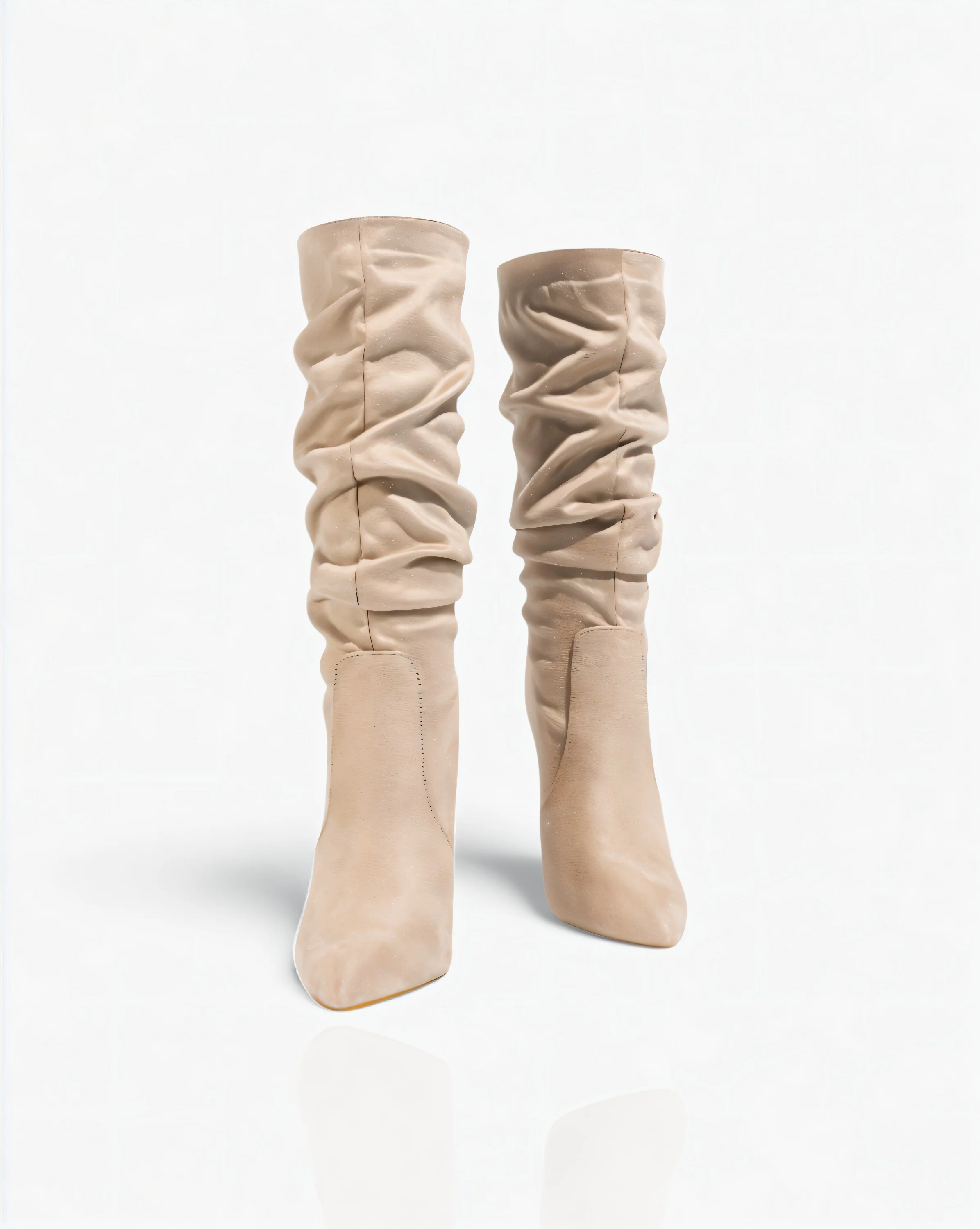 SANYA Slouchy Pointed-Toe Stiletto Boots - Image 14