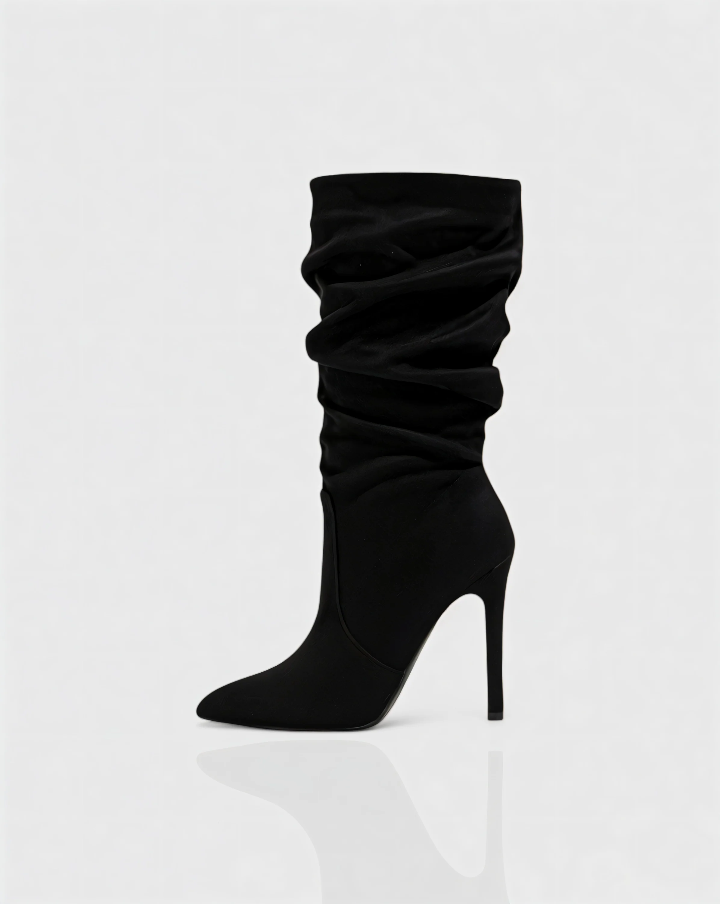 SANYA Slouchy Pointed-Toe Stiletto Boots - Image 7