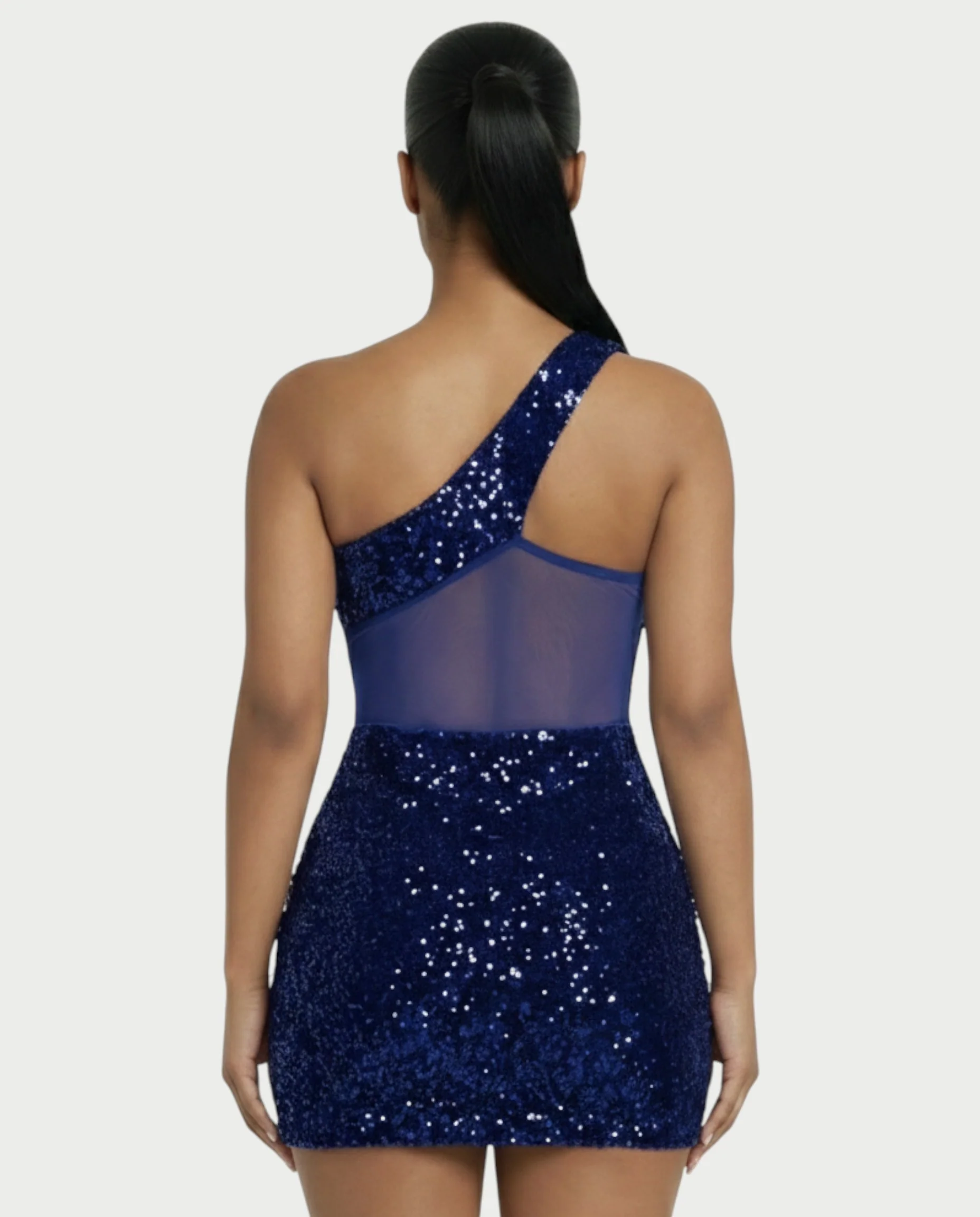 SARA One-shoulder Sequin Mini Dress - Image 15
