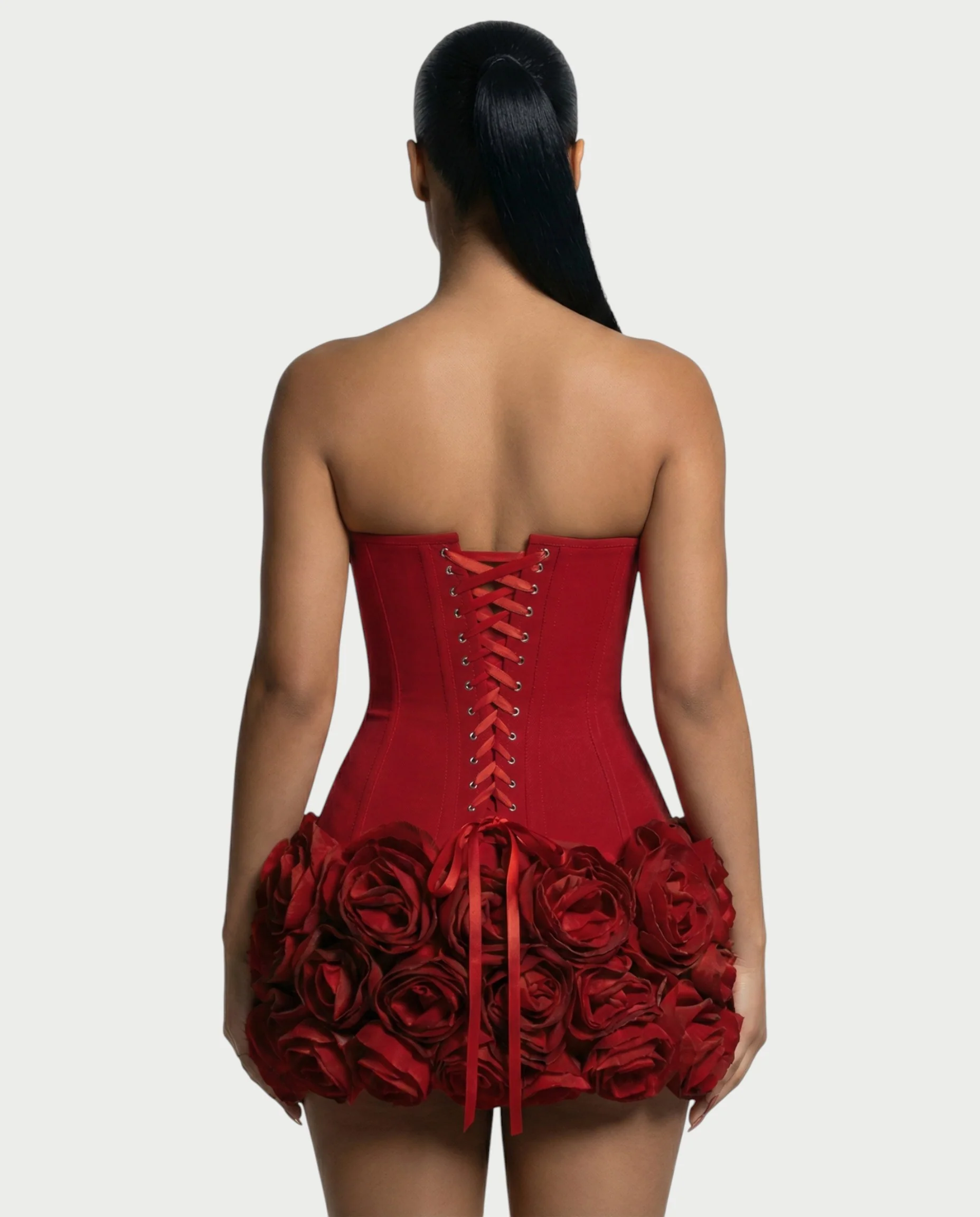 SCARLETTE Corset & Rose Mini Dress Set - Image 5