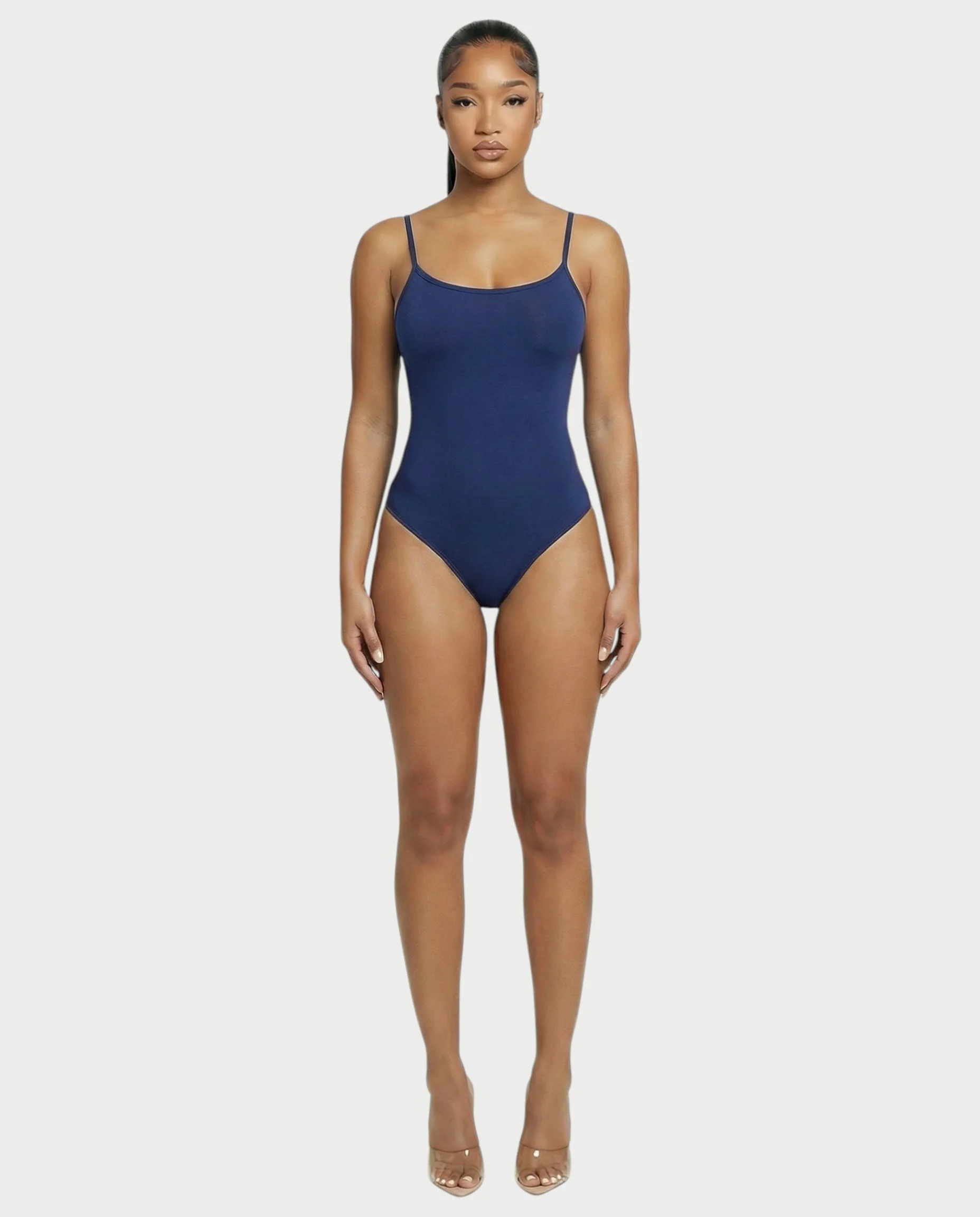 Scoop Neck Thong Bodysuit - Image 14