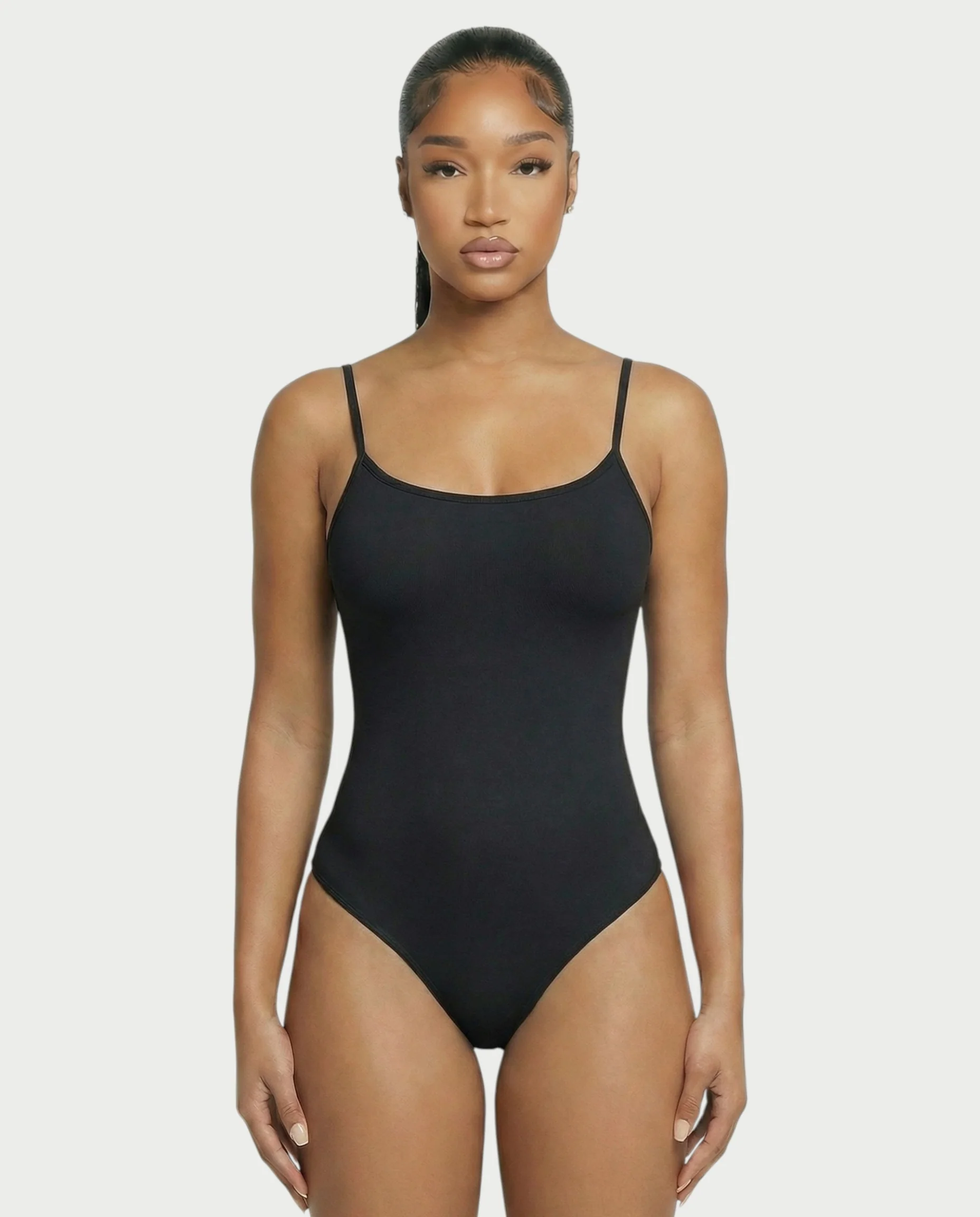 Scoop Neck Thong Bodysuit - Image 16