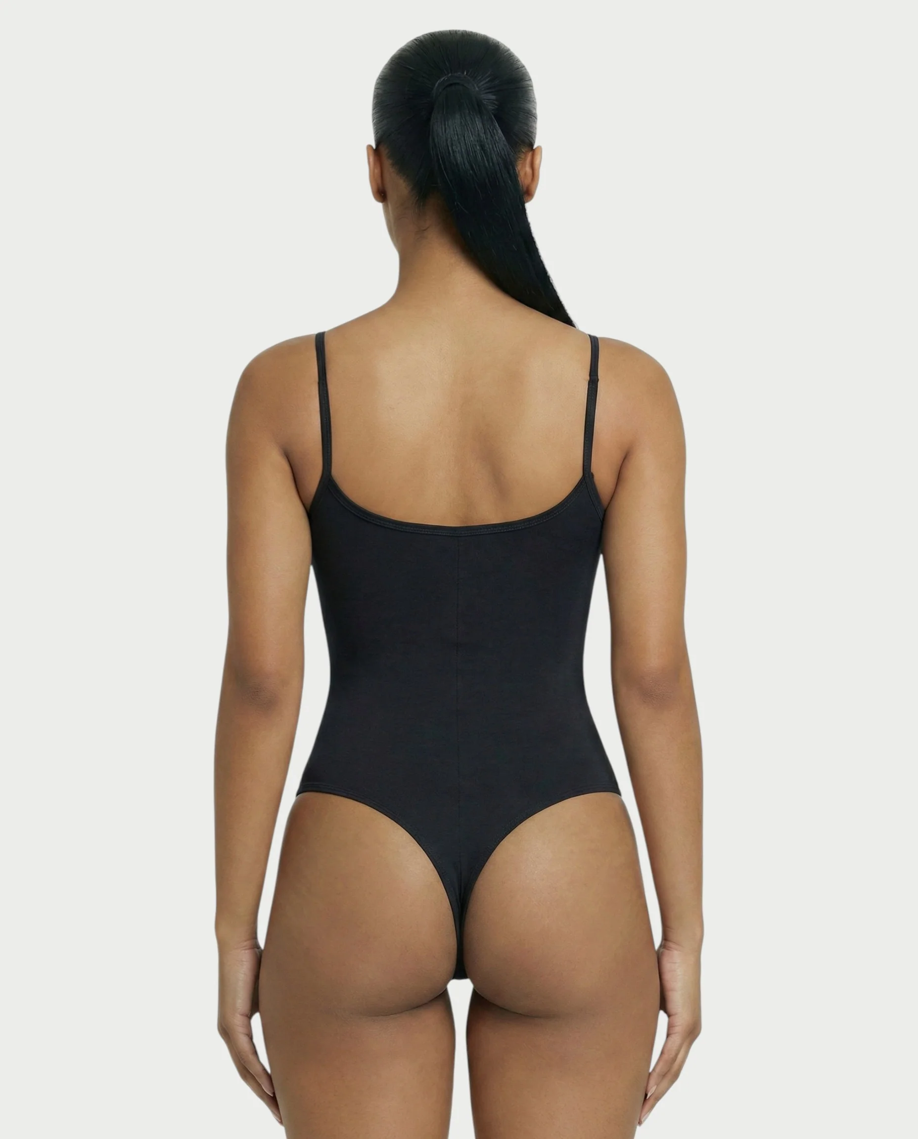 Scoop Neck Thong Bodysuit - Image 17