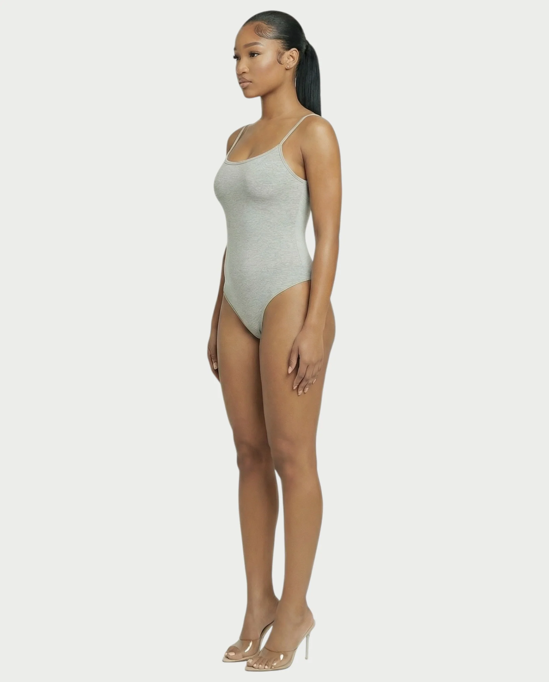 Scoop Neck Thong Bodysuit - Image 3