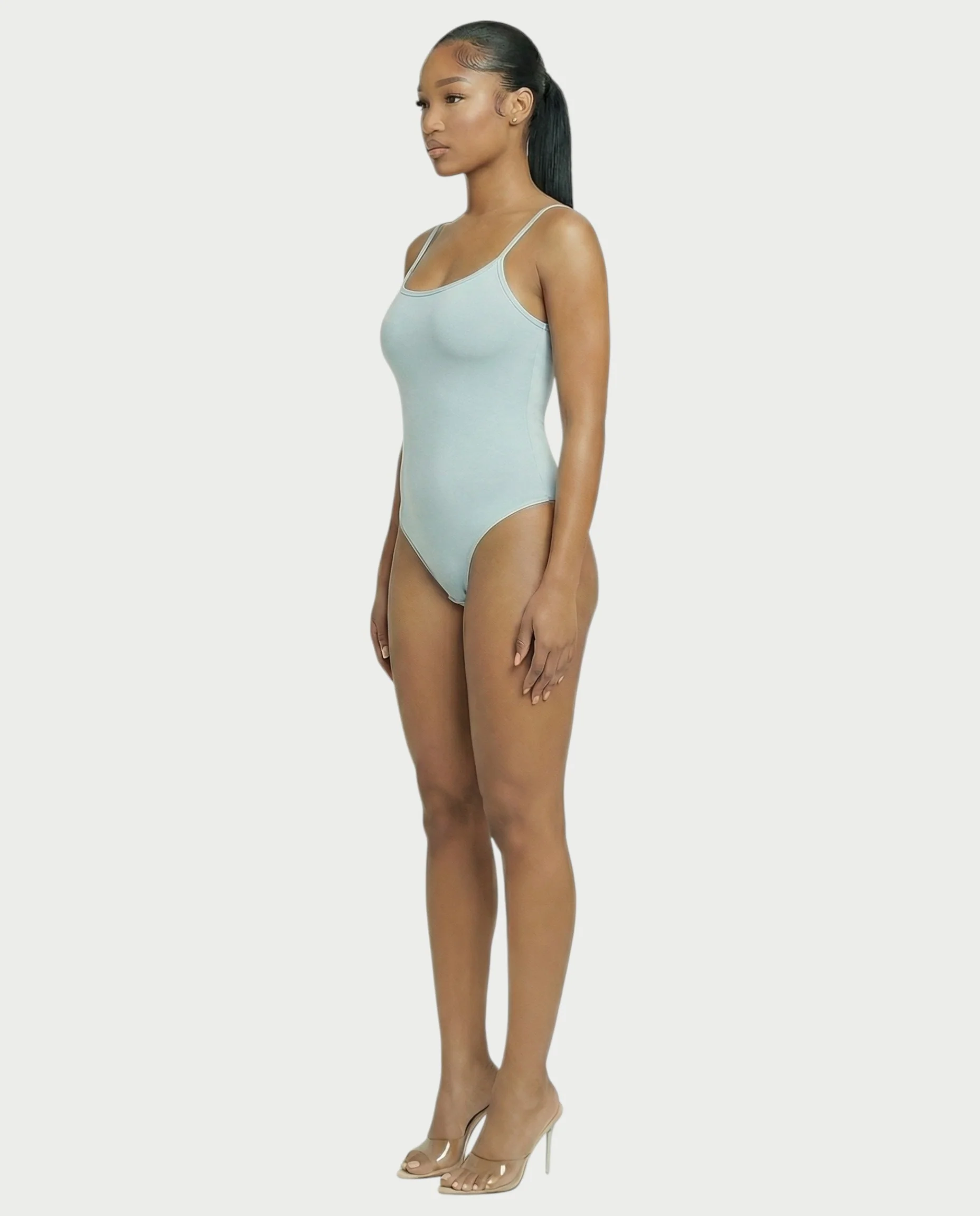 Scoop Neck Thong Bodysuit - Image 8