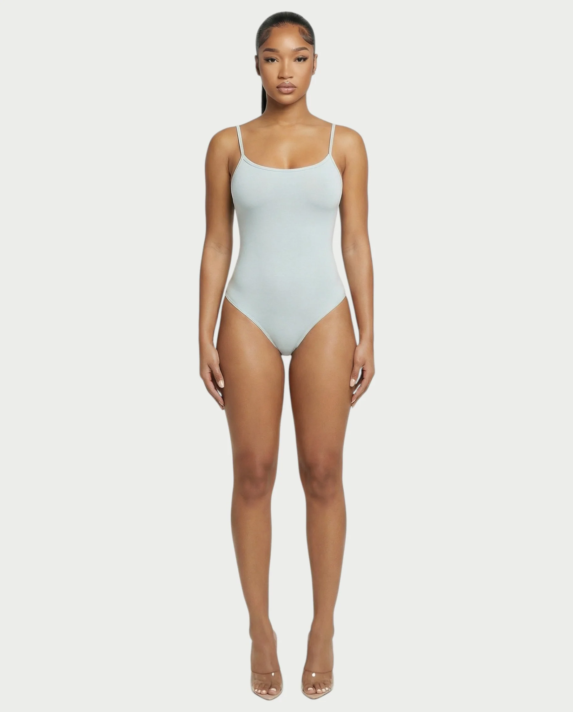 Scoop Neck Thong Bodysuit - Image 9
