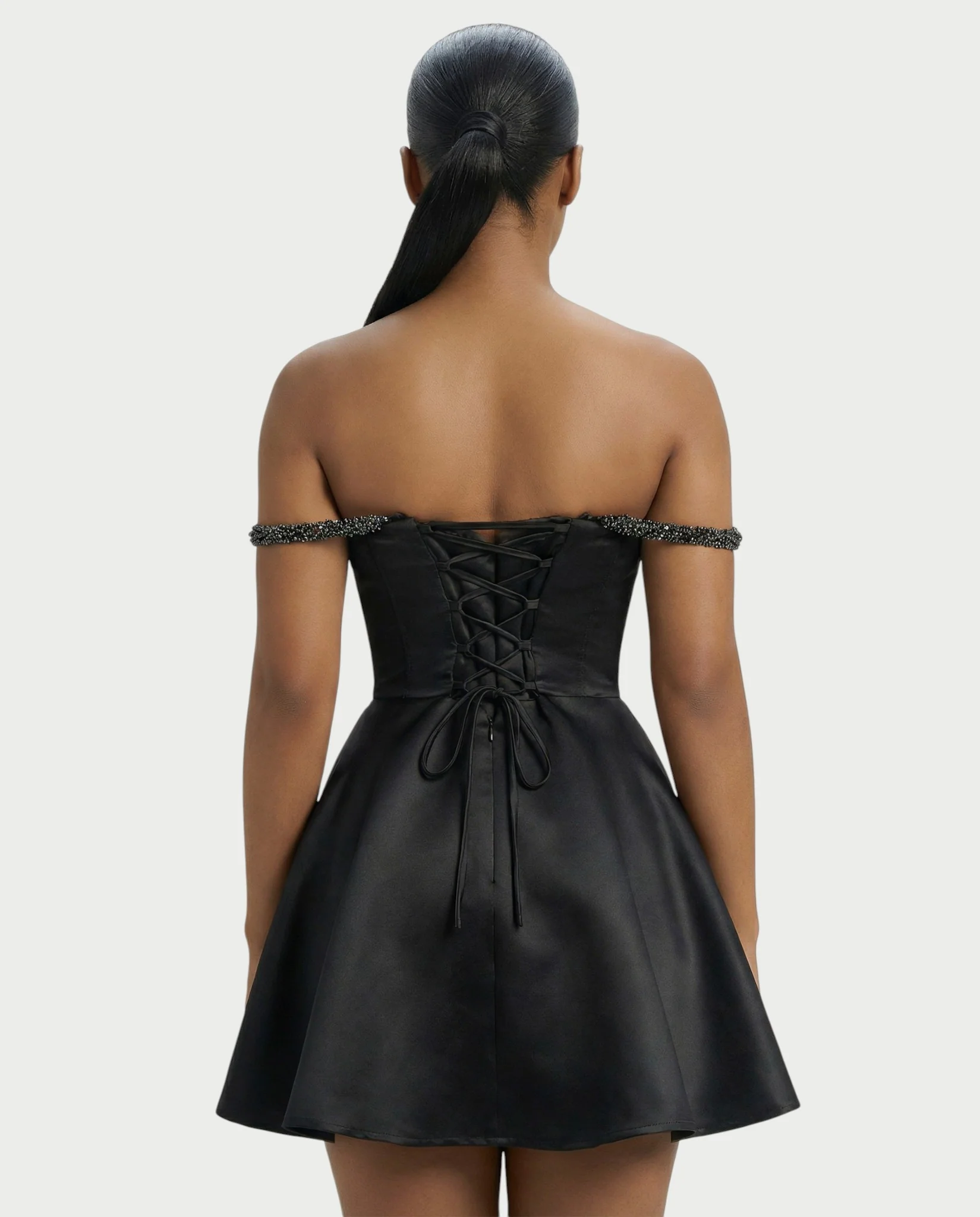 SELAH Sequin Corset Flare Mini Dress - Image 5