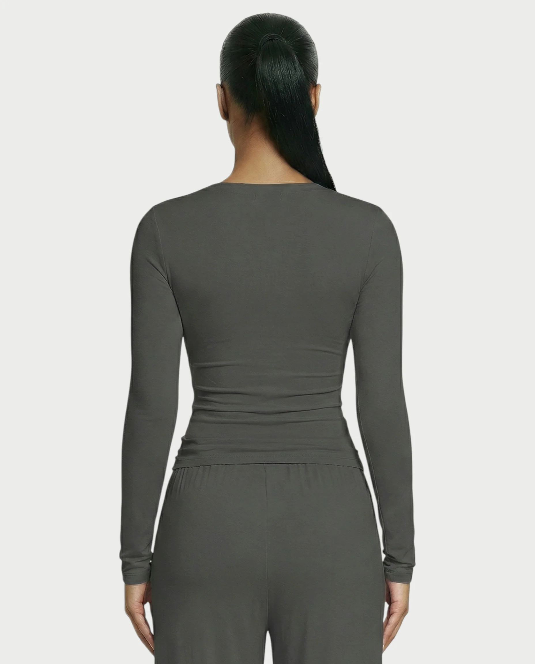 Snap Button Top & Drawstring Pant Set - Image 10