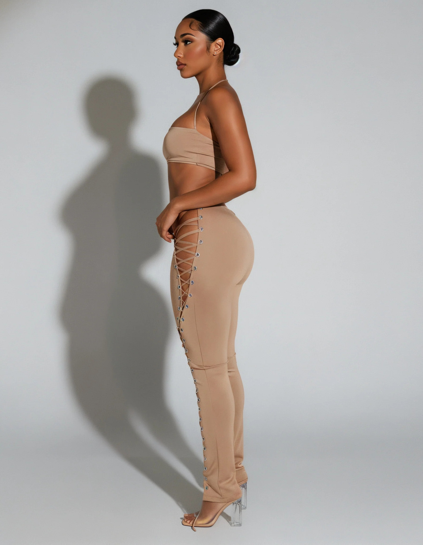 SORELA Crop Top & Lace-up Pants Set - Image 15