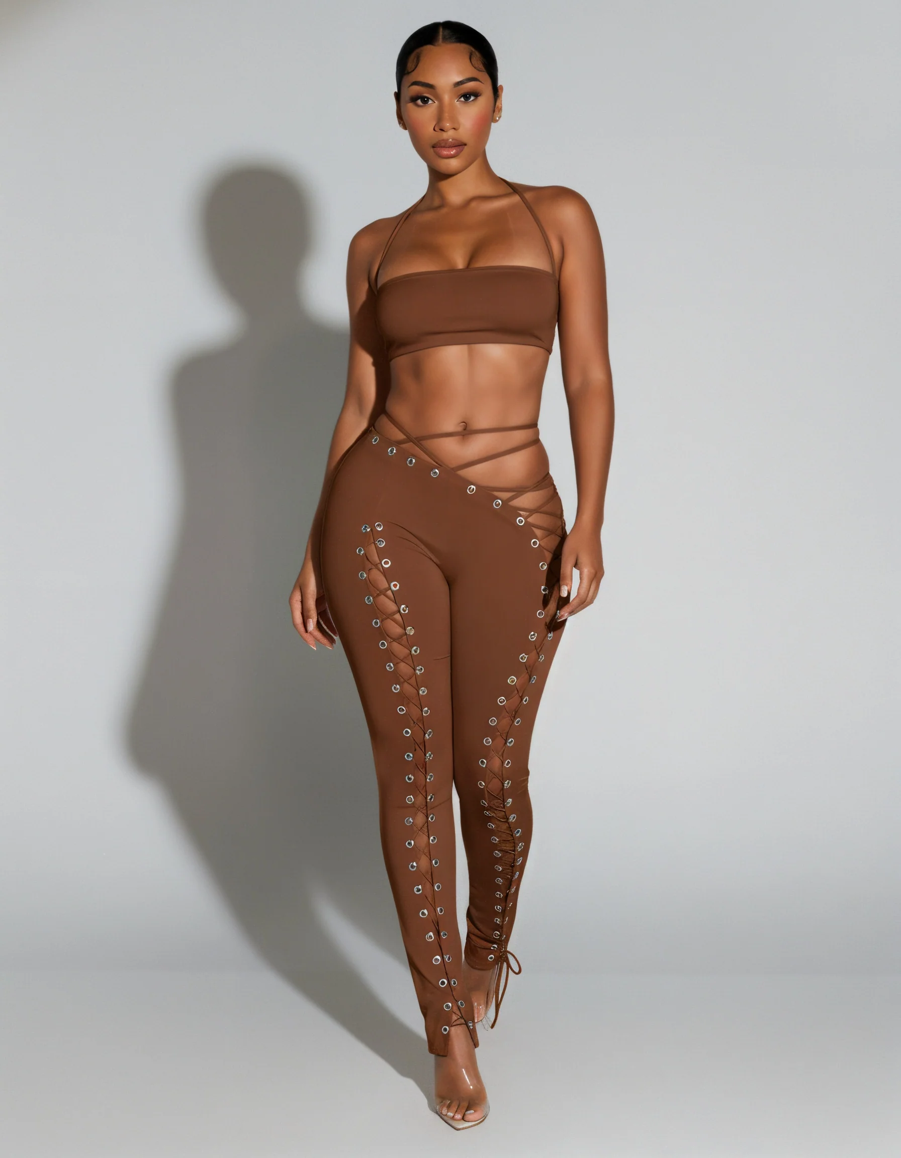 SORELA Crop Top & Lace-up Pants Set - Image 17