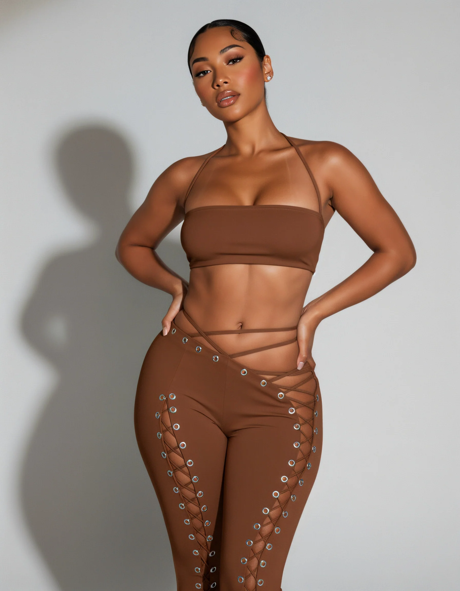 SORELA Crop Top & Lace-up Pants Set - Image 18