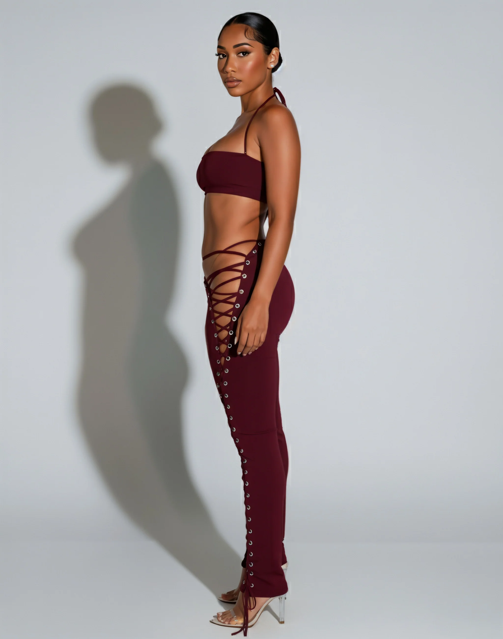 SORELA Crop Top & Lace-up Pants Set - Image 7