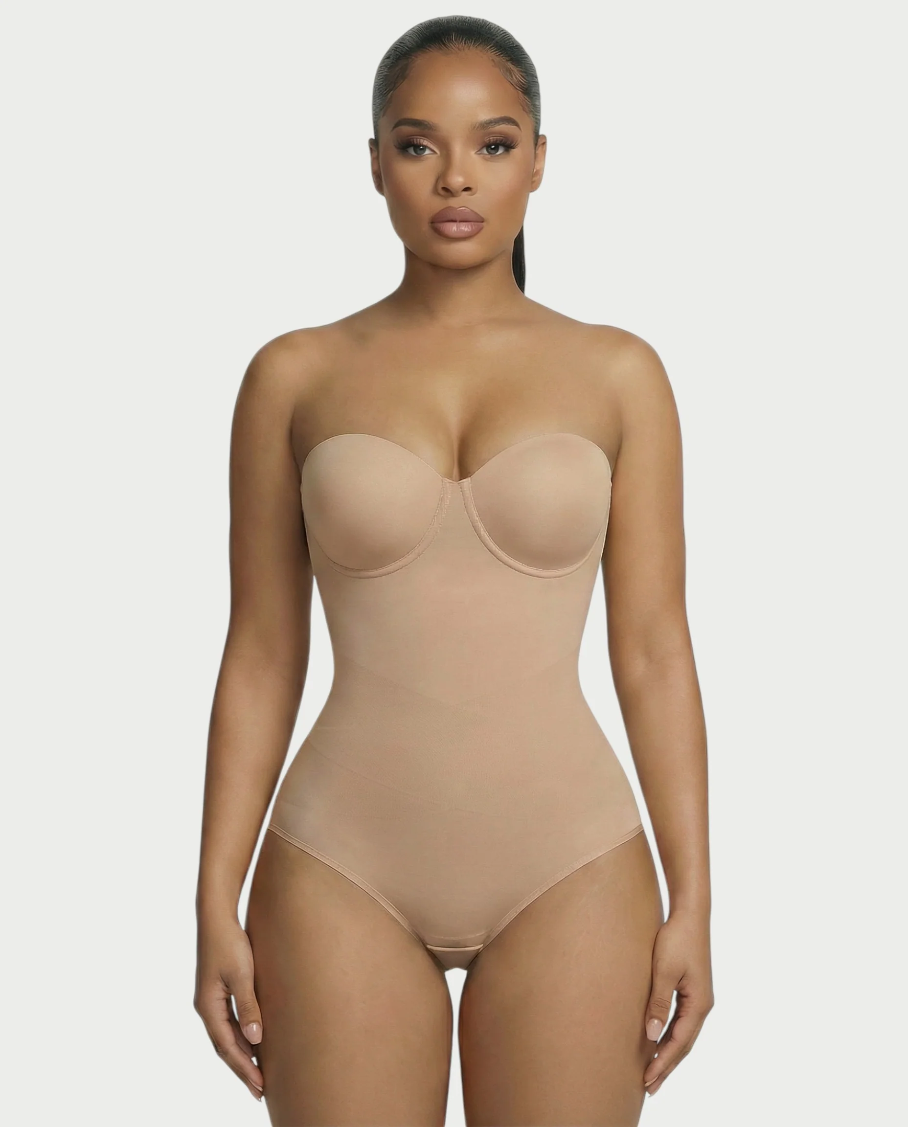 Strapless Corset Shapewear Bodysuit - Image 13