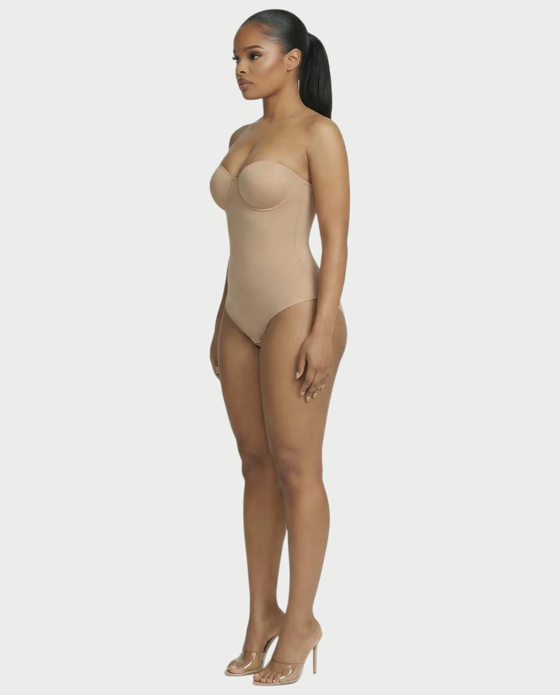 Strapless Corset Shapewear Bodysuit - Image 17