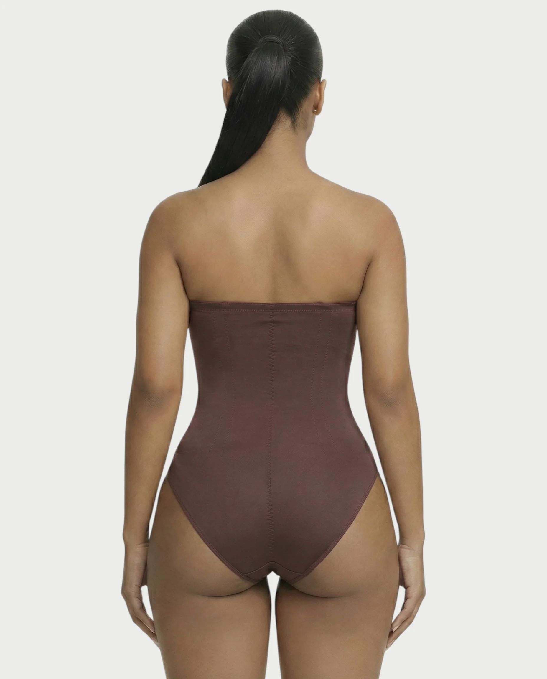 Strapless Corset Shapewear Bodysuit - Image 22