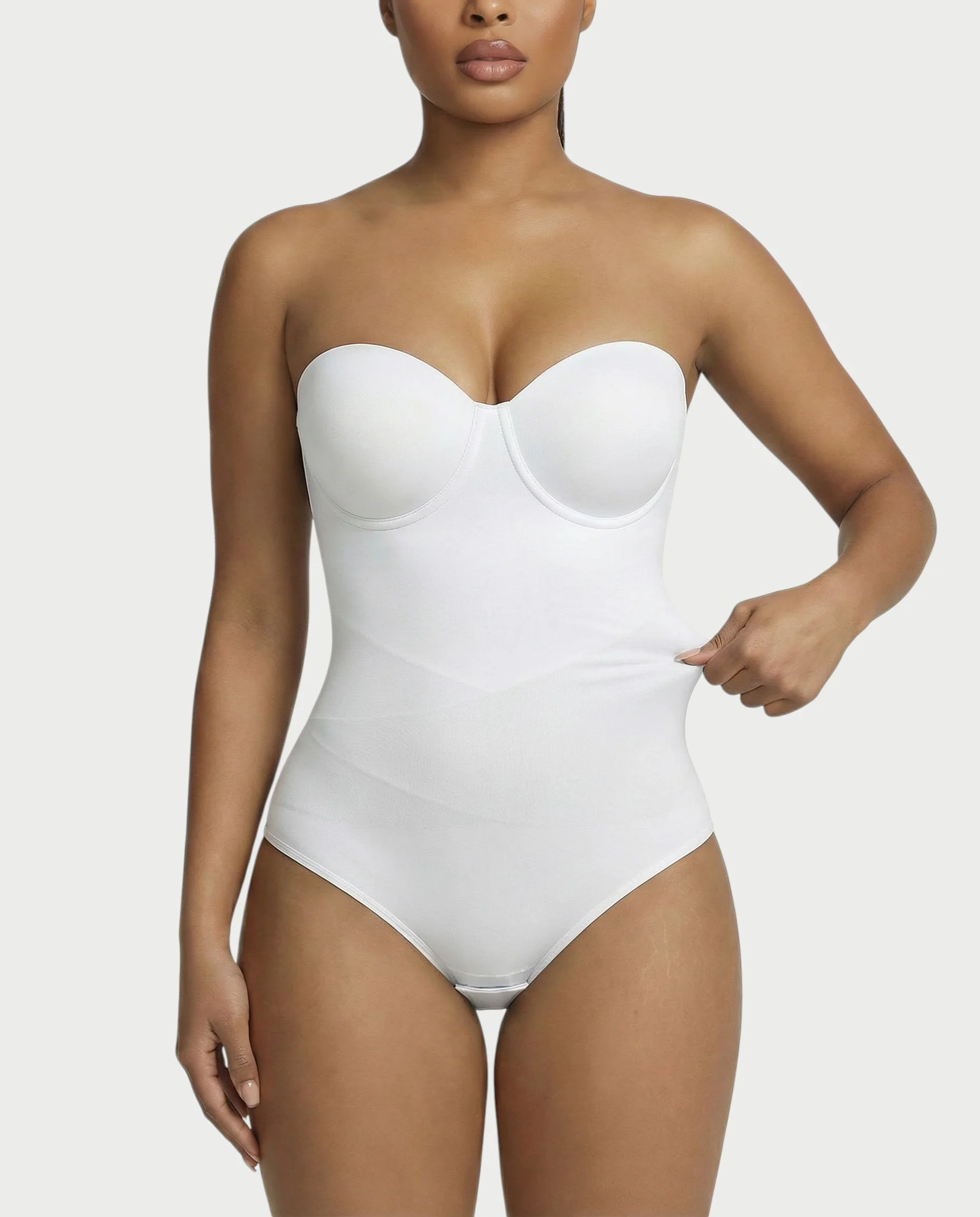 Strapless Corset Shapewear Bodysuit - Image 26