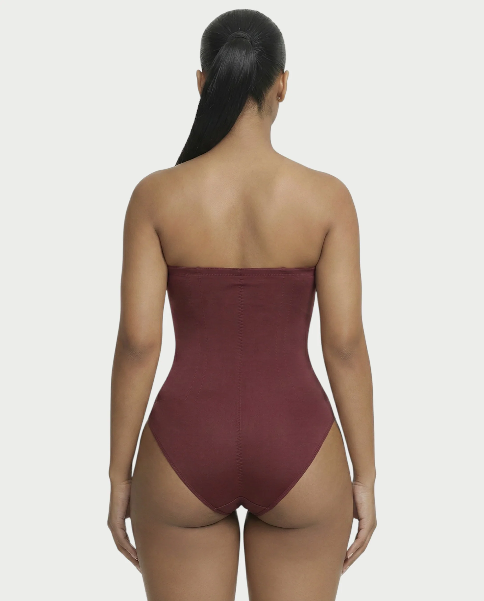 Strapless Corset Shapewear Bodysuit - Image 4