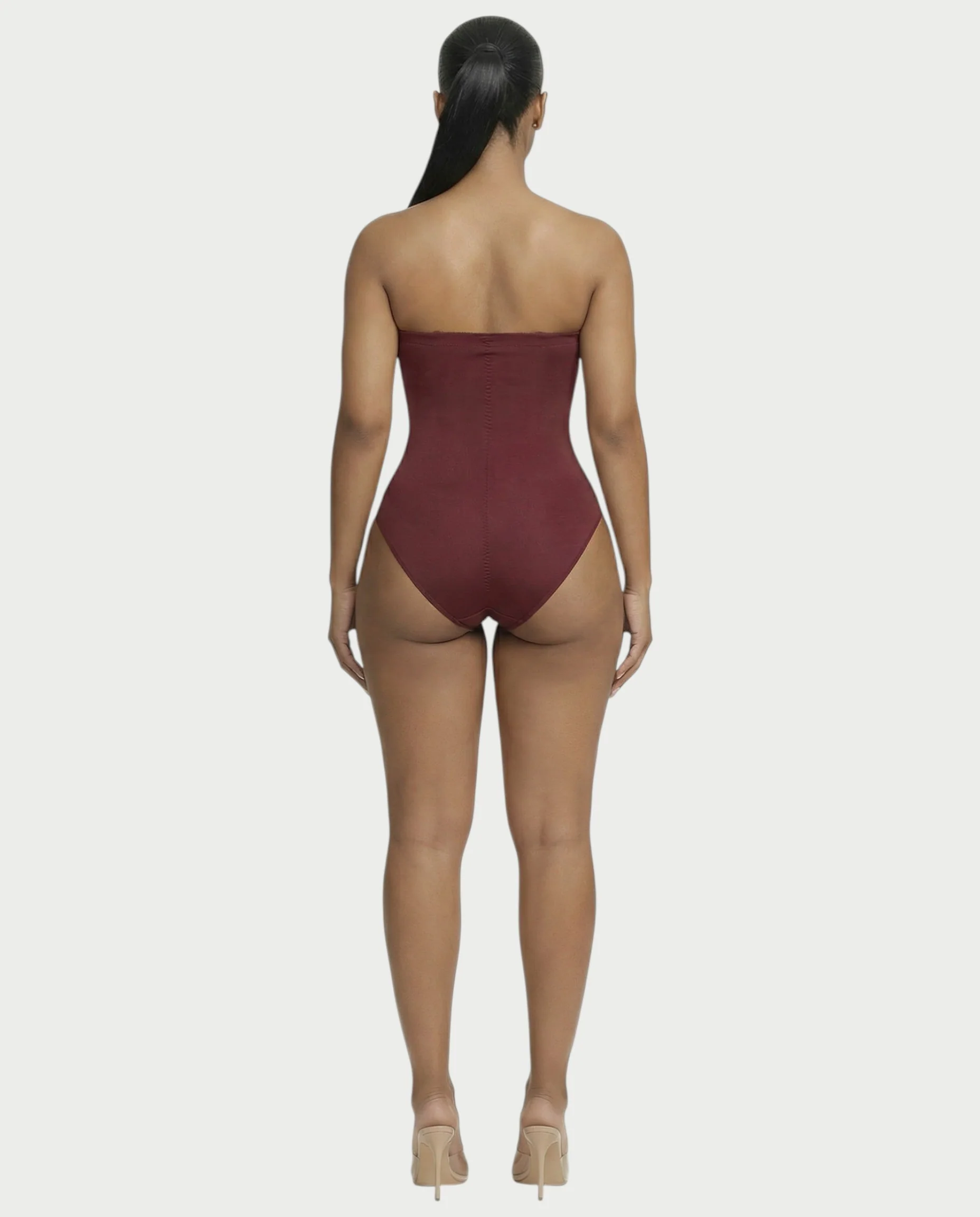 Strapless Corset Shapewear Bodysuit - Image 6