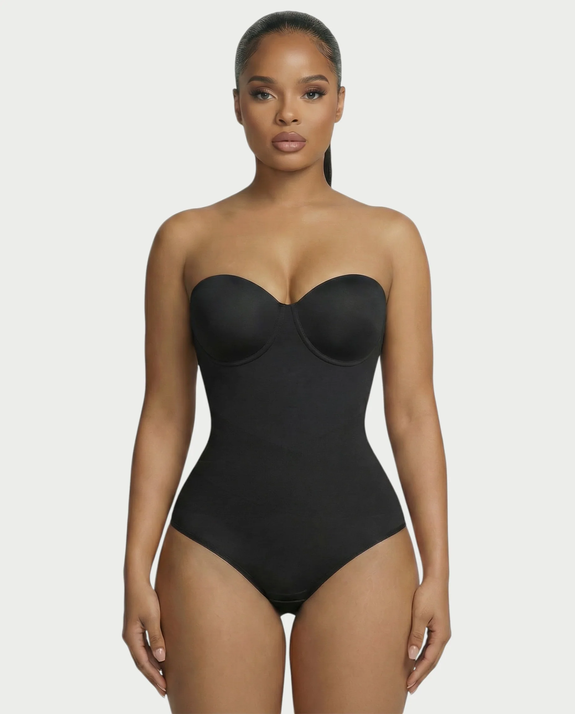 Strapless Corset Shapewear Bodysuit - Image 7