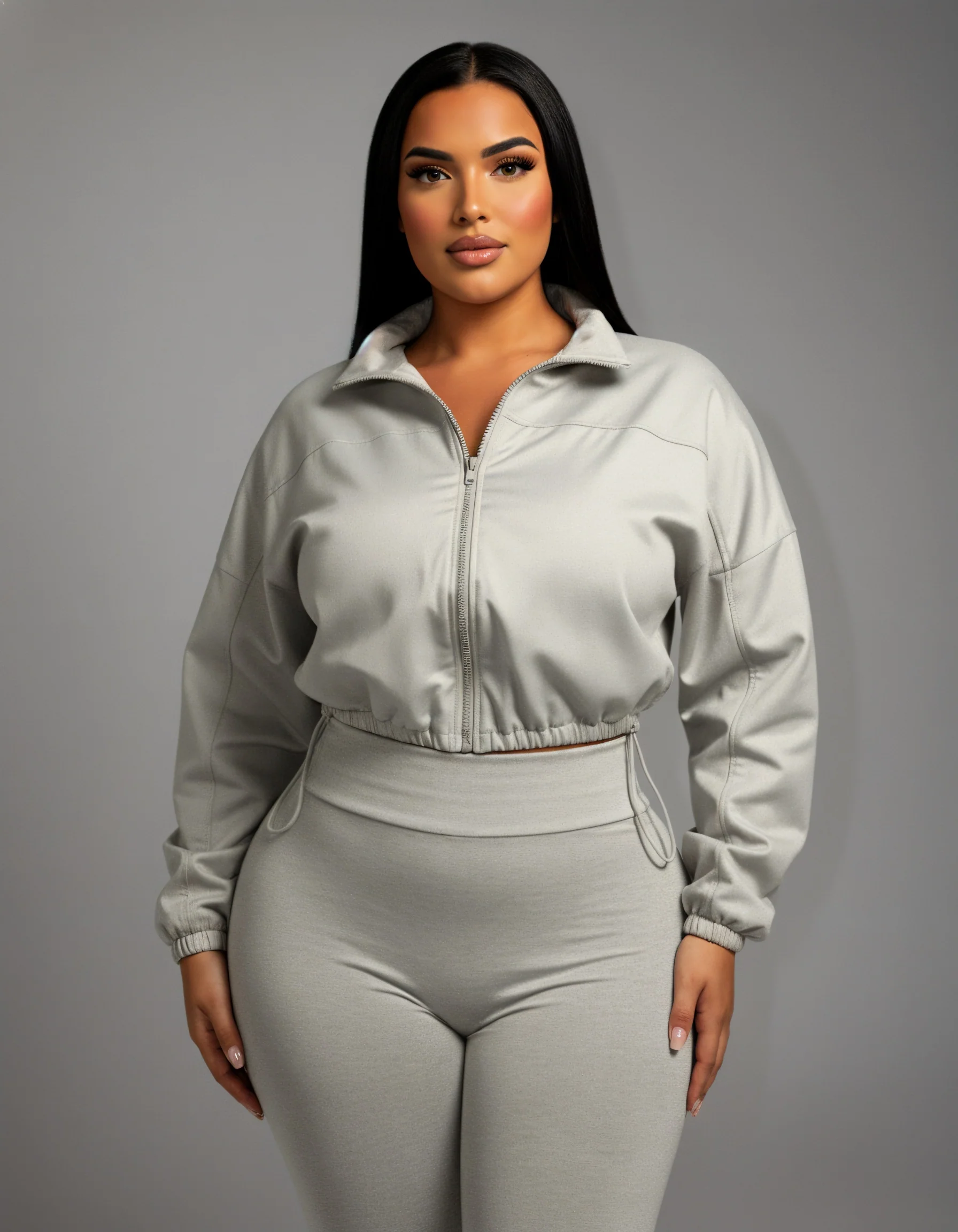 TATUM Cropped Zip Up Jacket & Leggings Set - Image 18