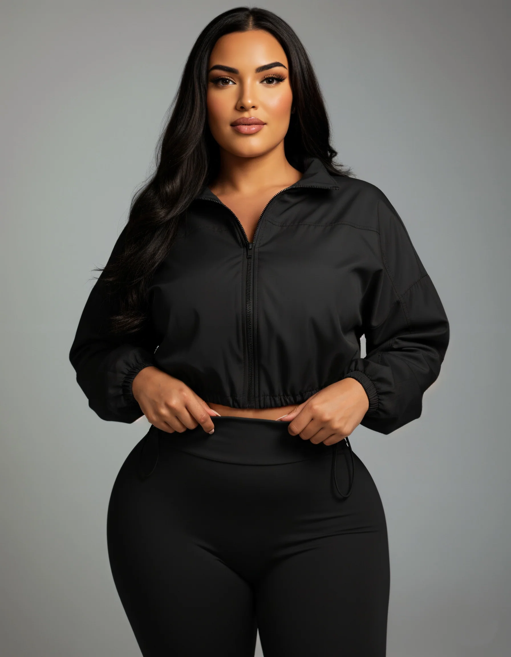 TATUM Cropped Zip Up Jacket & Leggings Set - Image 6