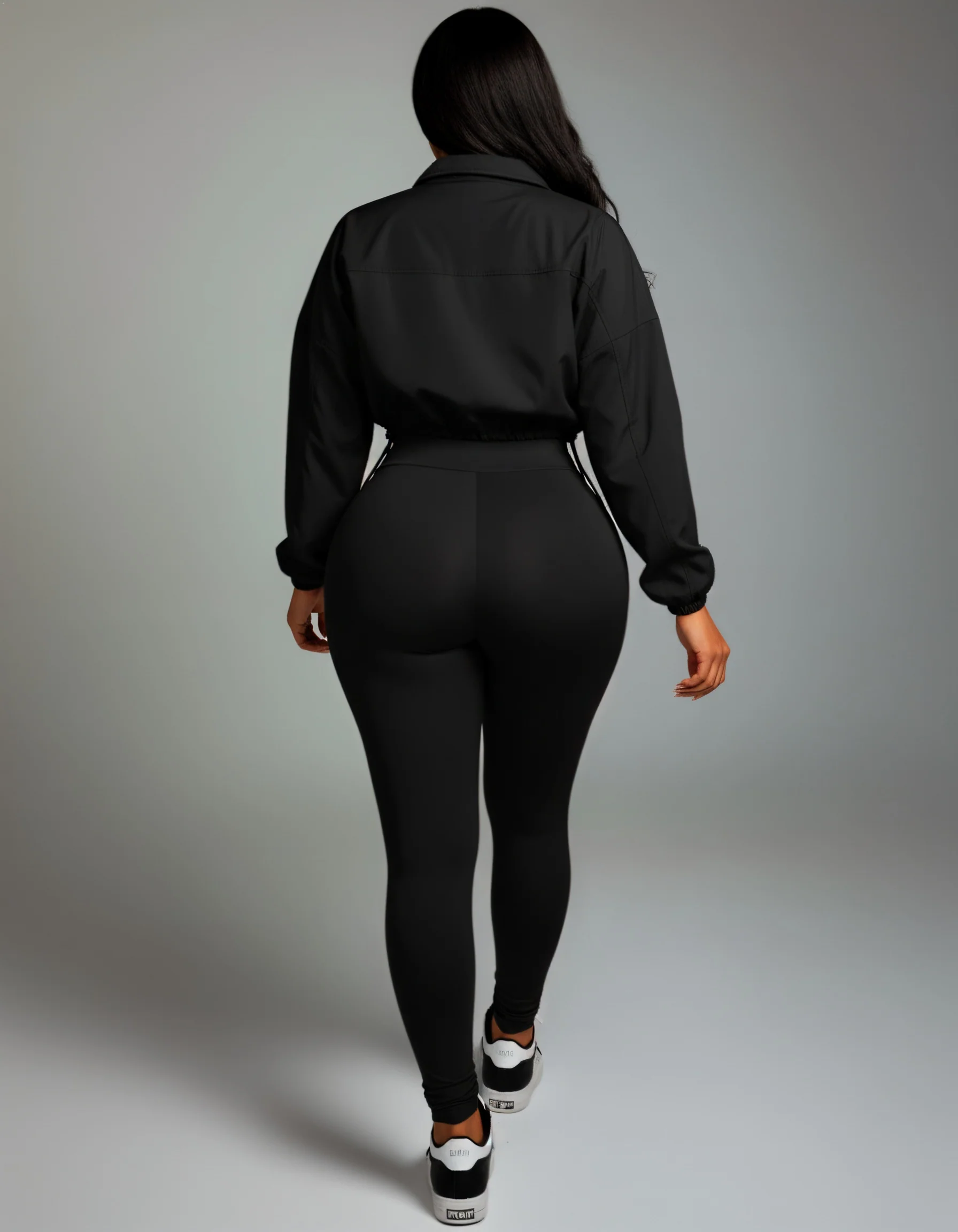 TATUM Cropped Zip Up Jacket & Leggings Set - Image 8